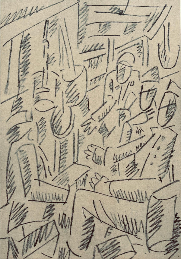 Fernand Léger, Soldats Jouant Aux Cartes, Fernand Léger, Dessins de Guerre, Limited Edition Lithograph