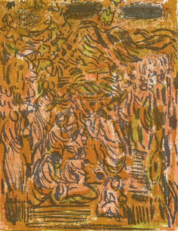 André Cottavoz, Composition, L'Odyssée, Limited Edition Lithograph