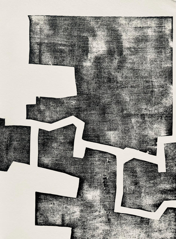 Eduardo Chillida, Composition, Derrière le miroir, Limited Edition Woodcut