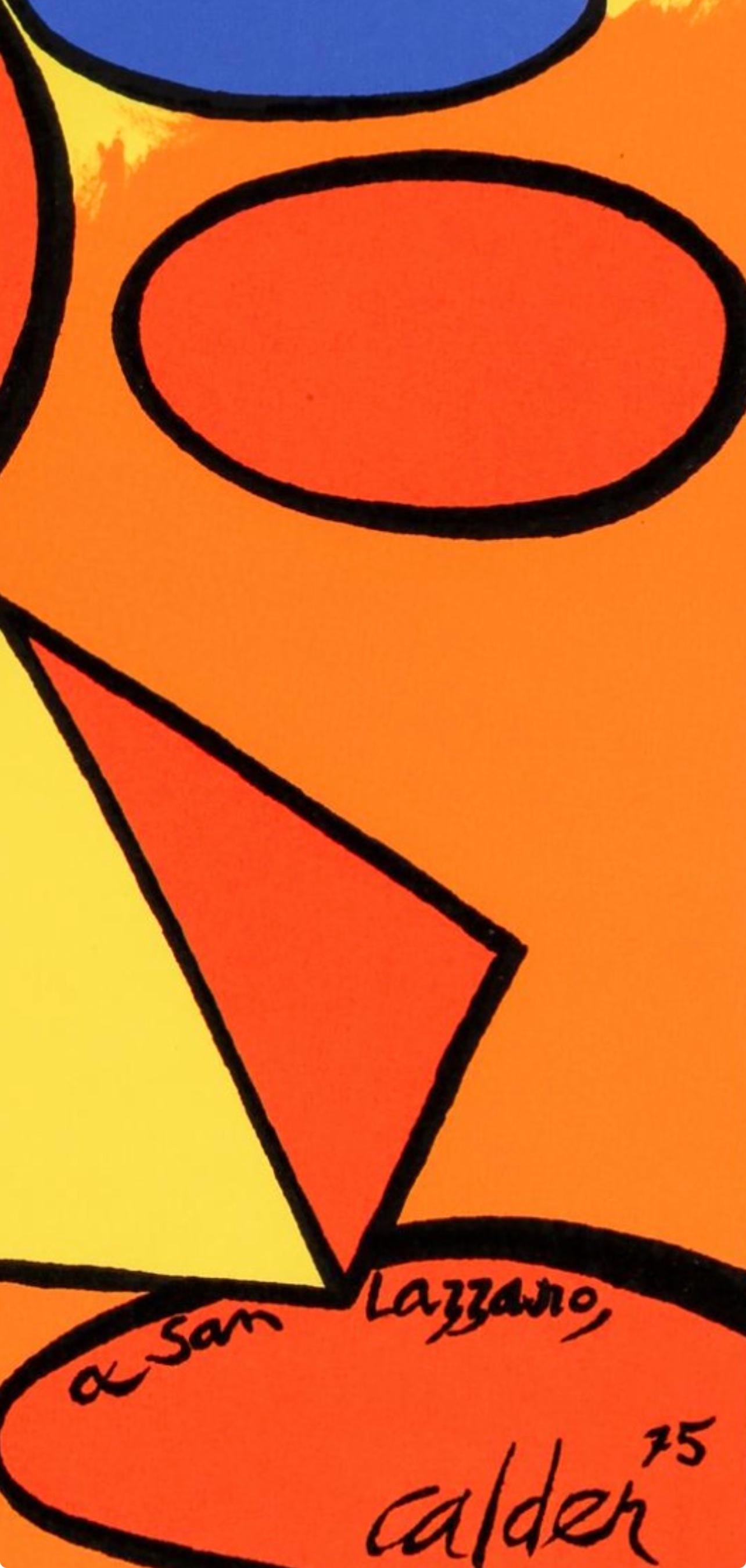 Alexander Calder, Composition, San Lazzaro et ses Amis, XXe Siècle, Limited Edition Lithograph