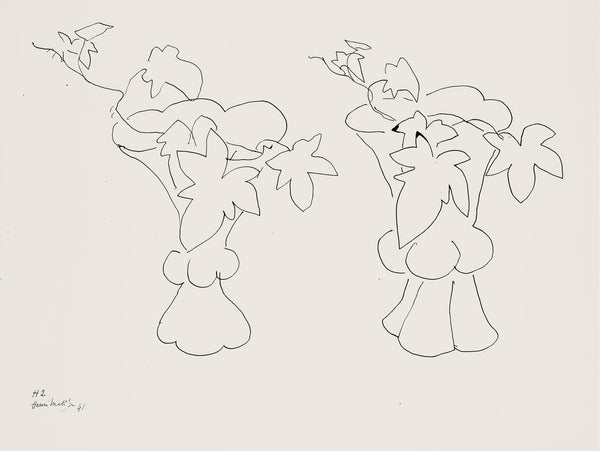 Henri Matisse, Série H, var. 2 (Duthuit 9), Henri Matisse, Dessins, Thèmes et variations, Limited Edition Lithograph