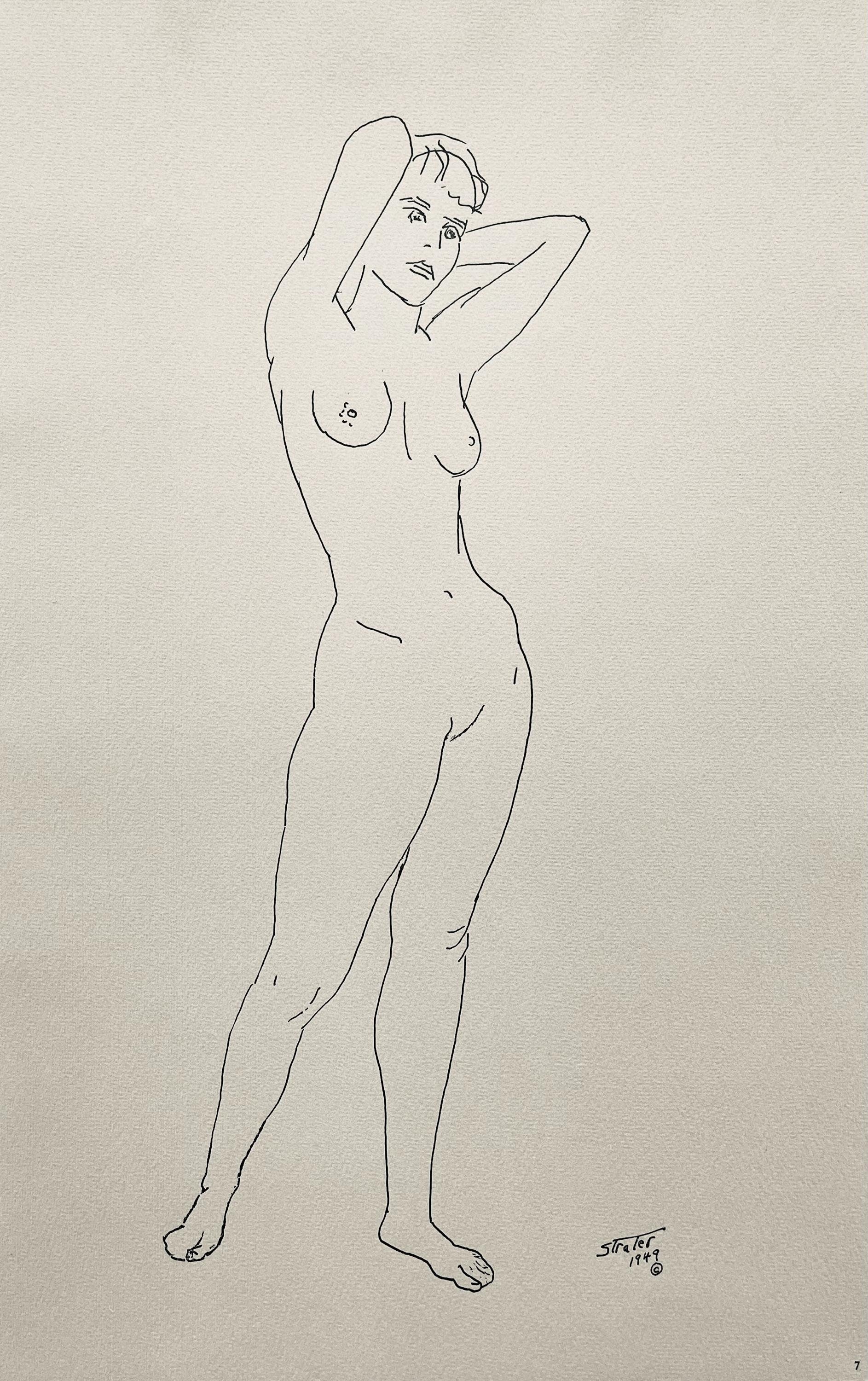 Henry Strater, Composition, 24 Drawings by Henry Strater, Limited Edition Lithograph