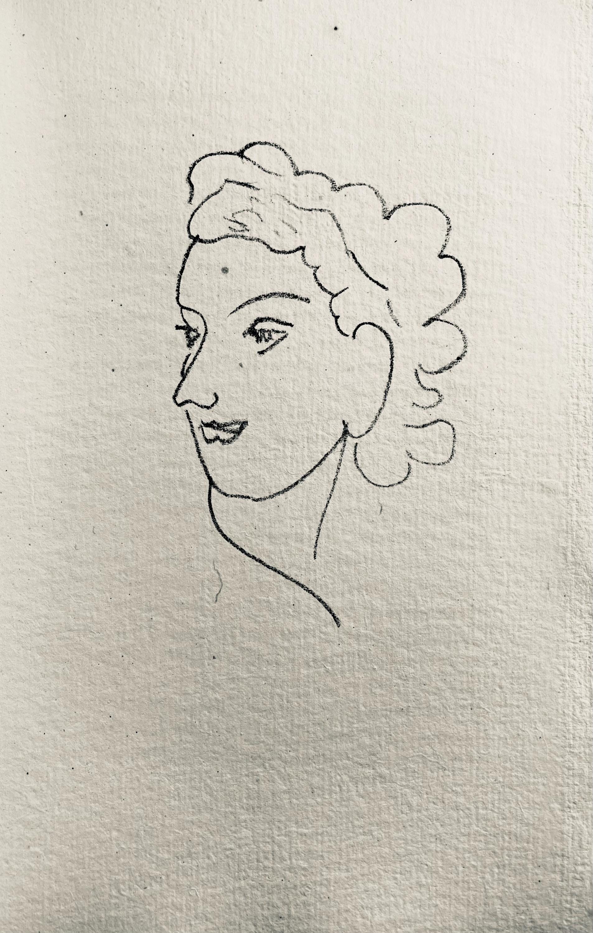 Henri Matisse, Lithographie III (Duthuit 20), Repli, Gravures de Henri Matisse, Limited Edition Lithograph