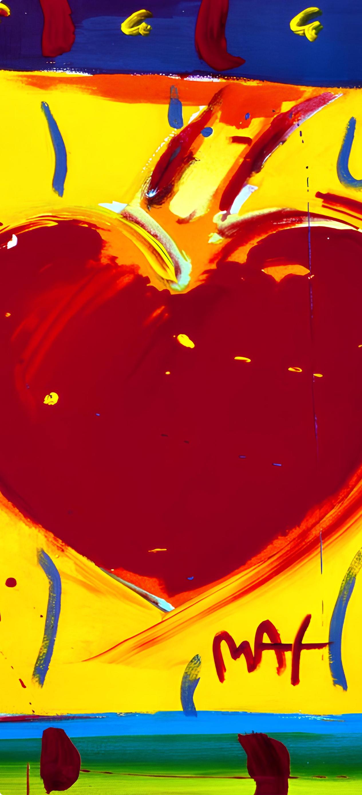 Peter Max, Lotta Love, 1998, Hand Signed, Official Edition Offset Lithograph