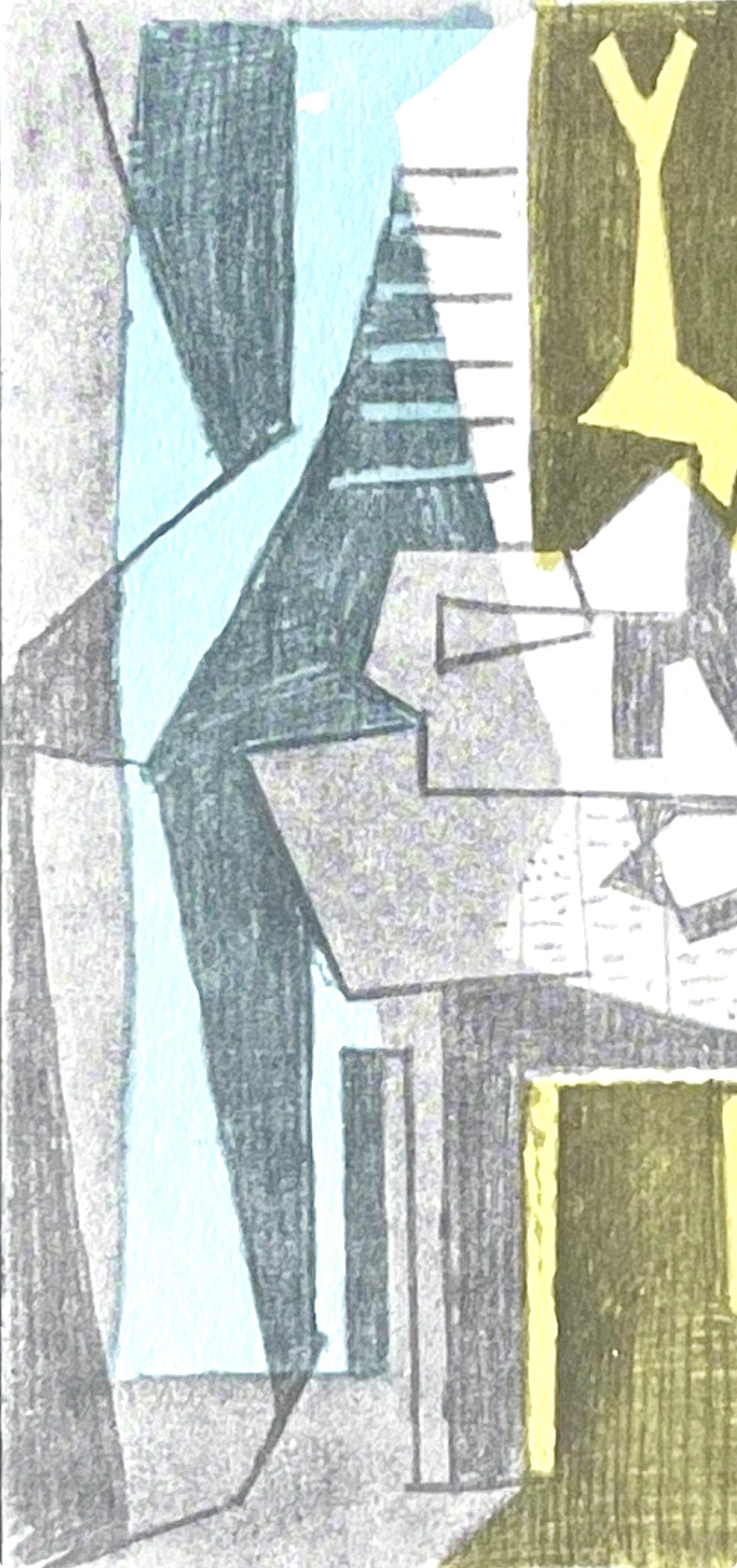 Pablo Picasso, Table before Window (Orozco 95), Picasso: Fifteen Drawings, Limited Edition Lithograph