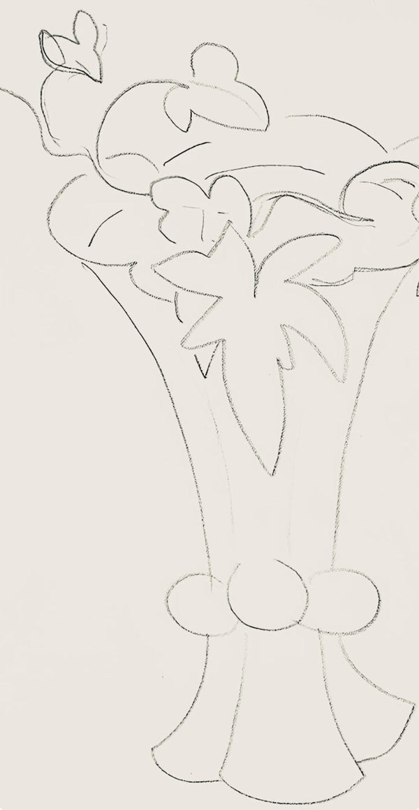 Henri Matisse, Série H, var. 4 (Duthuit 9), Henri Matisse, Dessins, Thèmes et variations, Limited Edition Lithograph