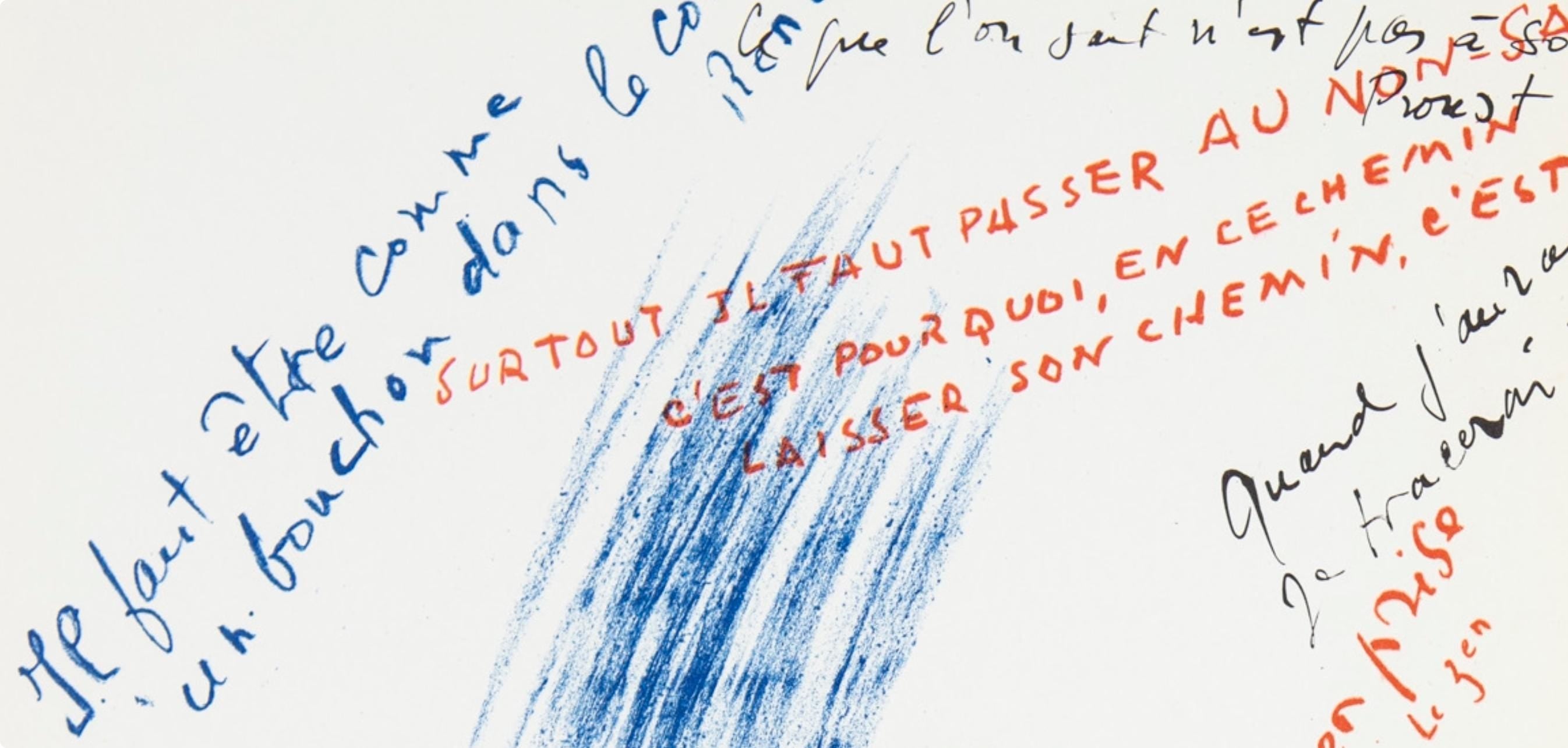 Jean Bazaine, Composition, Derrière le miroir, Limited Edition Lithograph