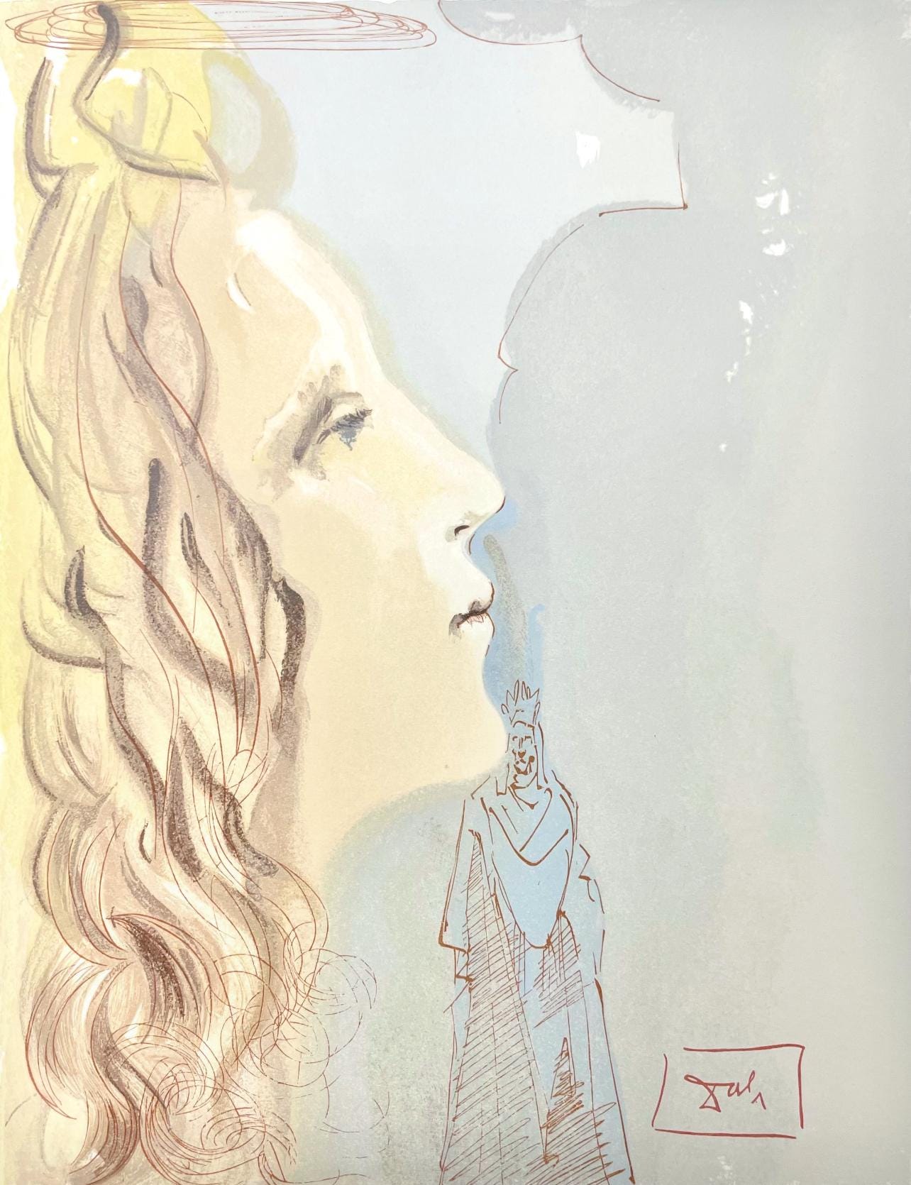 Salvador Dali, Paradies VIII (Field 189-200; Michler/Löpsinger 1039-1138), Die Göttliche Komödie, Signed, Limited Edition Woodcut