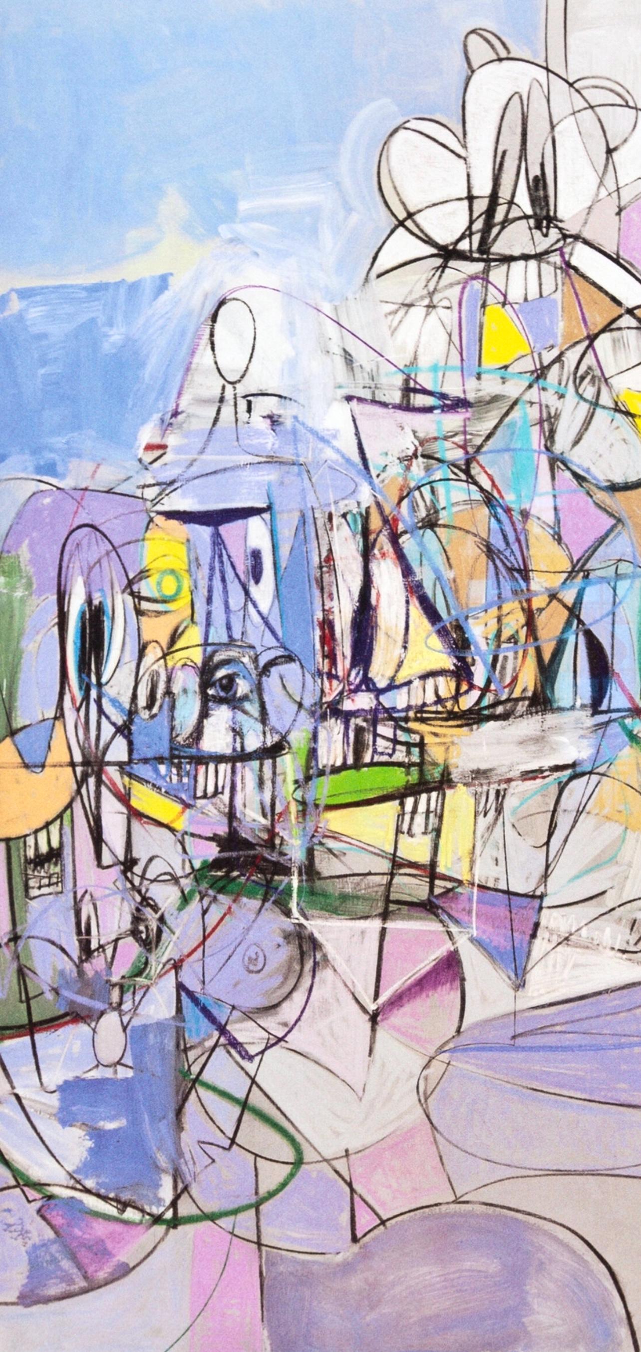 George Condo, Full Sweep, Drawing Paintings, Limited Edition Four Color Process Print