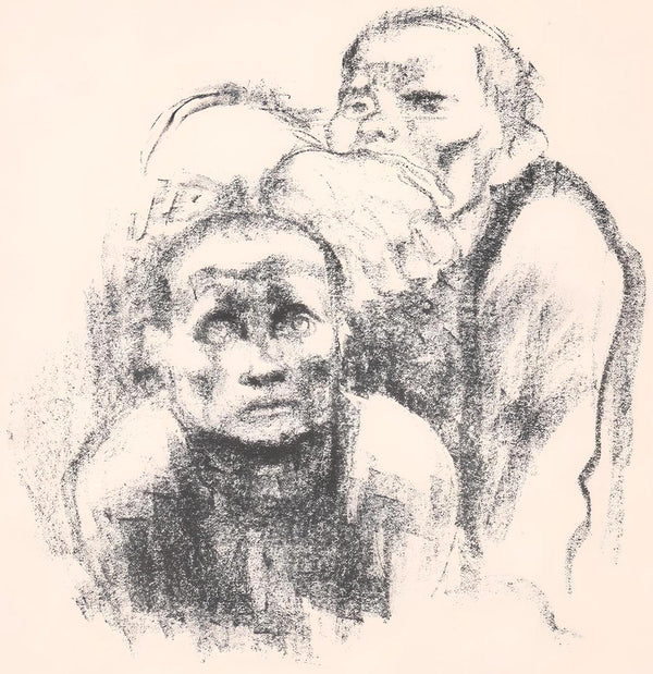 Käthe Kollwitz, Prisoners Listening To Music (Gefangene Musik Hörend), Limited Edition Lithograph