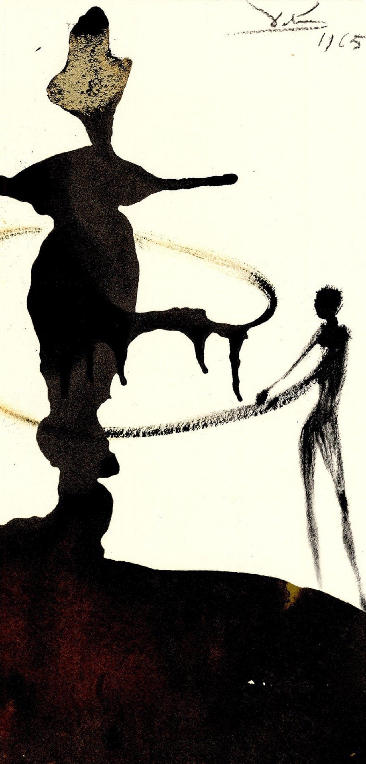 Salvador Dali, Composition (Michler/Löpsinger 1600; Field 69-3), Biblia Sacra, Limited Edition Lithograph