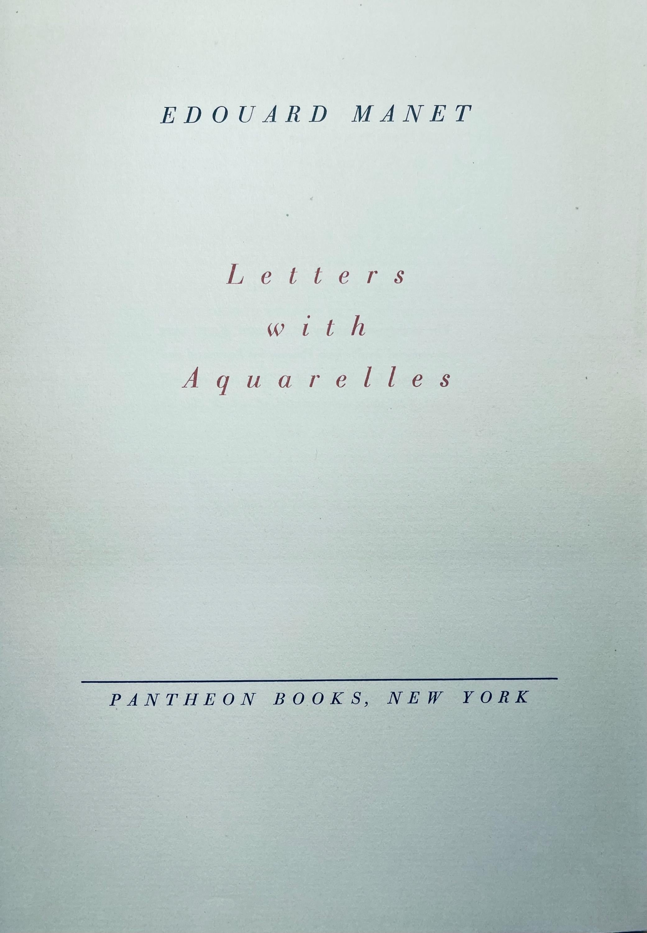 Édouard Manet, Composition, Édouard Manet, Letters with Aquarelles, Limited Edition Lithograph