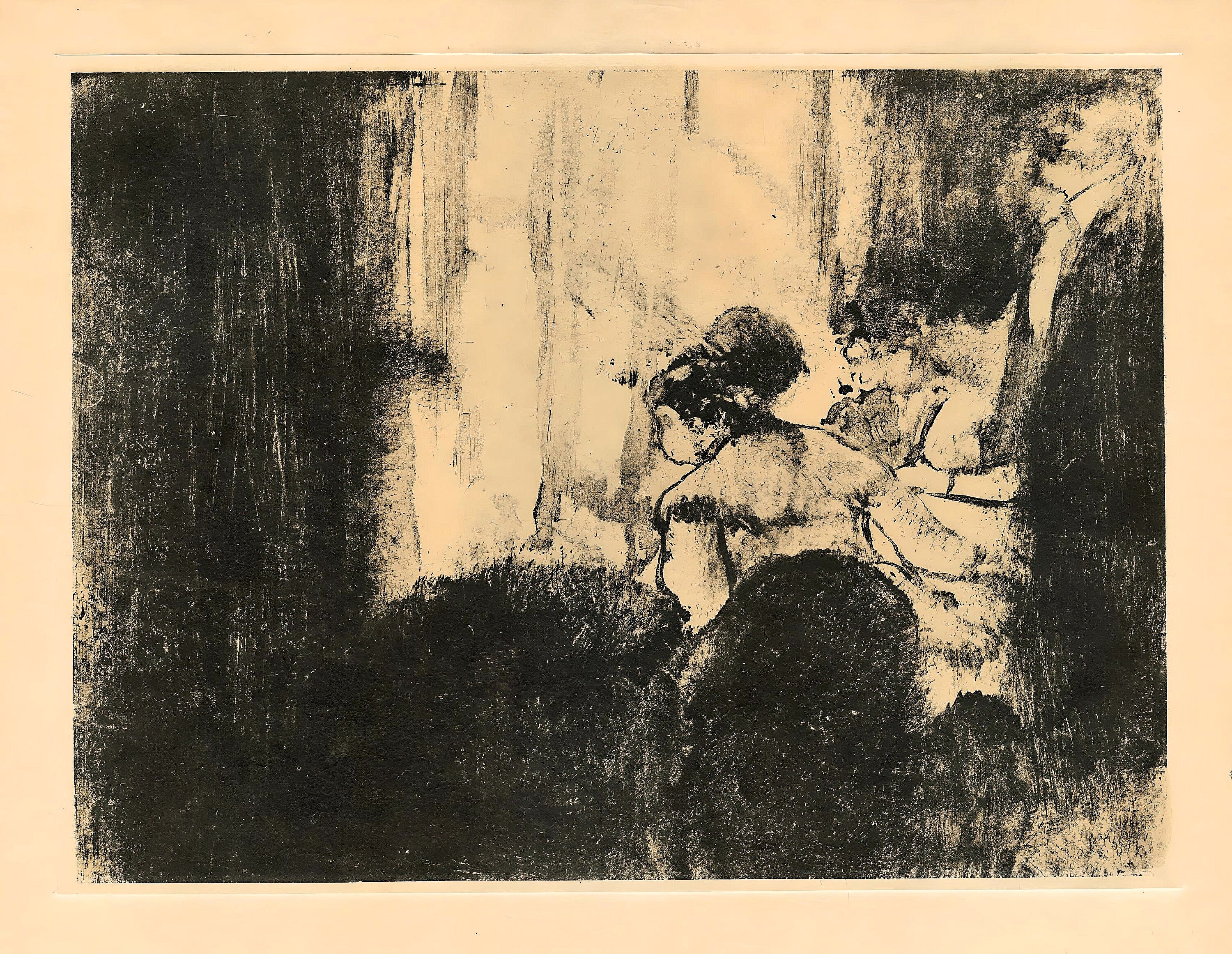 Edgar Degas, La Loge, E. Degas Monotypes, Limited Edition Monotype