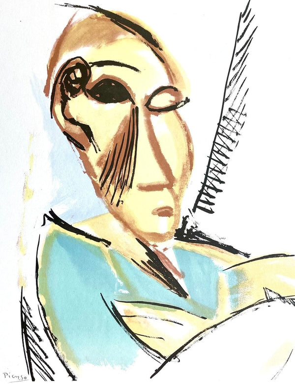 Pablo Picasso, Study for Les Demoiselles D'Avignon (Orozco 95), Picasso: Fifteen Drawings, Limited Edition Lithograph