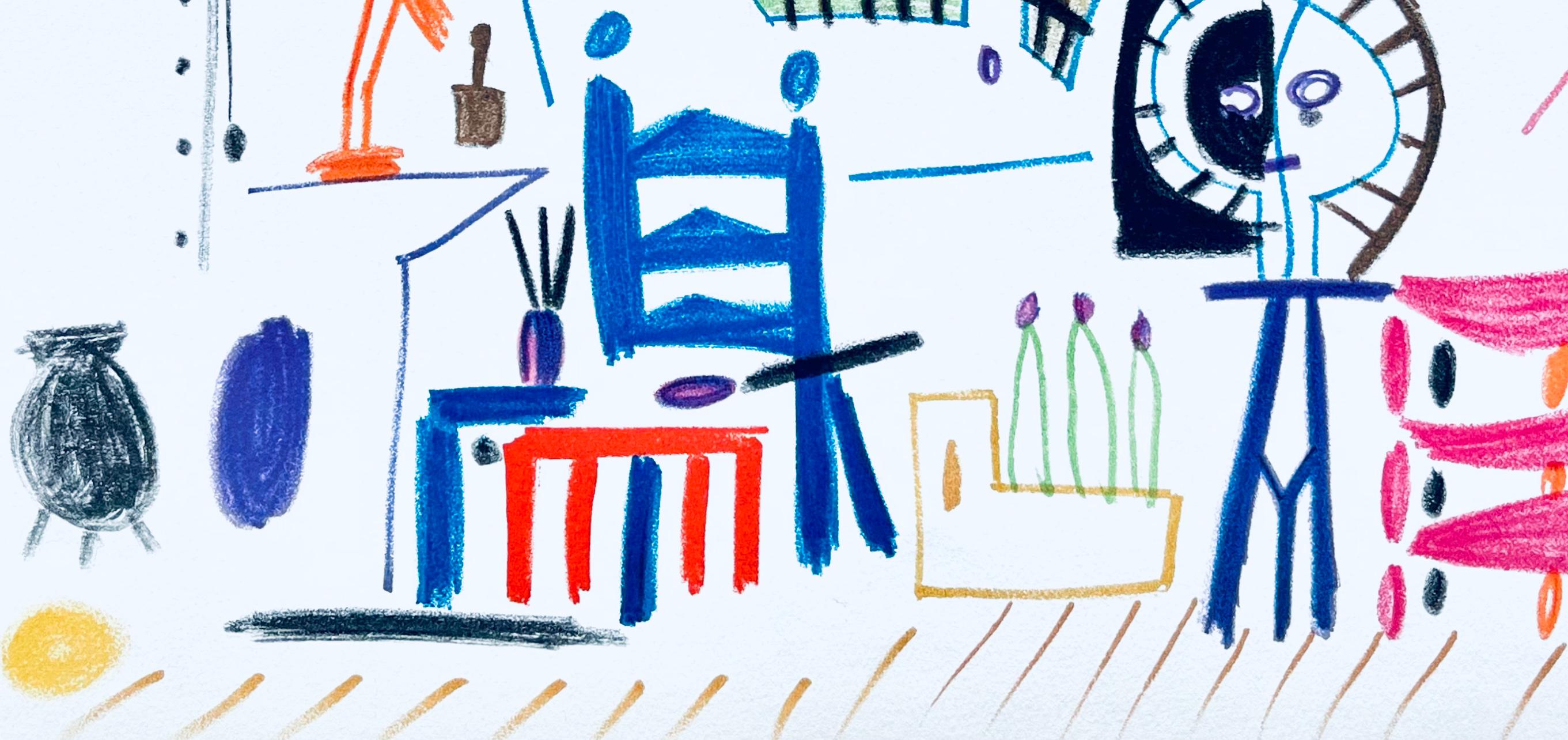Pablo Picasso, Composition (Cramer 101), Carnet de la Californie, Limited Edition Lithograph