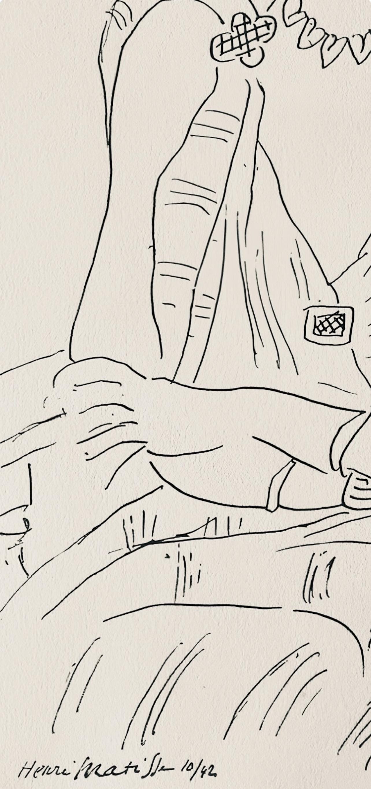 Henri Matisse, Composition, Dessins de Matisse, Hommage nº2, Limited Edition Lithograph