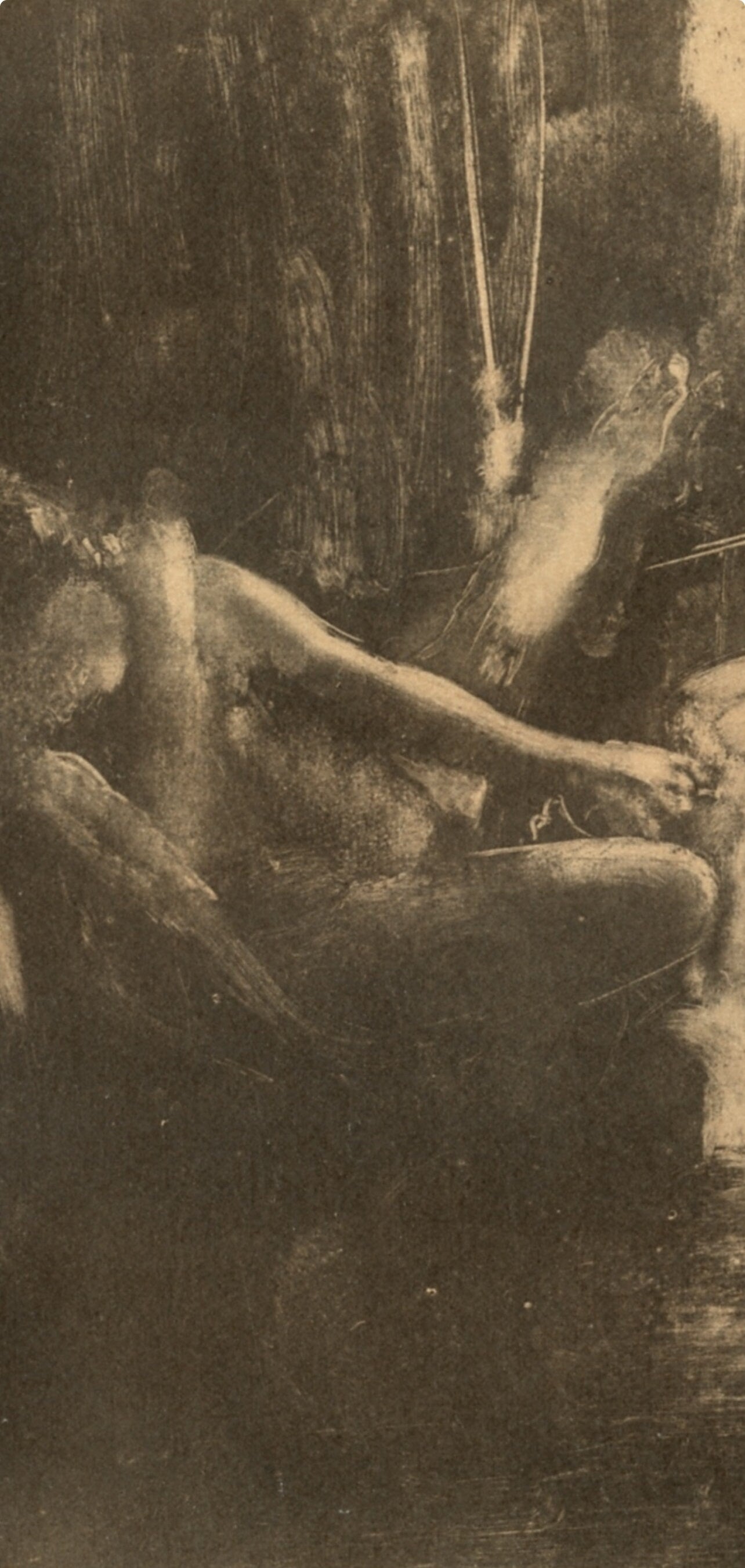 Edgar Degas, Devant la Cheminee, E. Degas Monotypes, Limited Edition Monotype