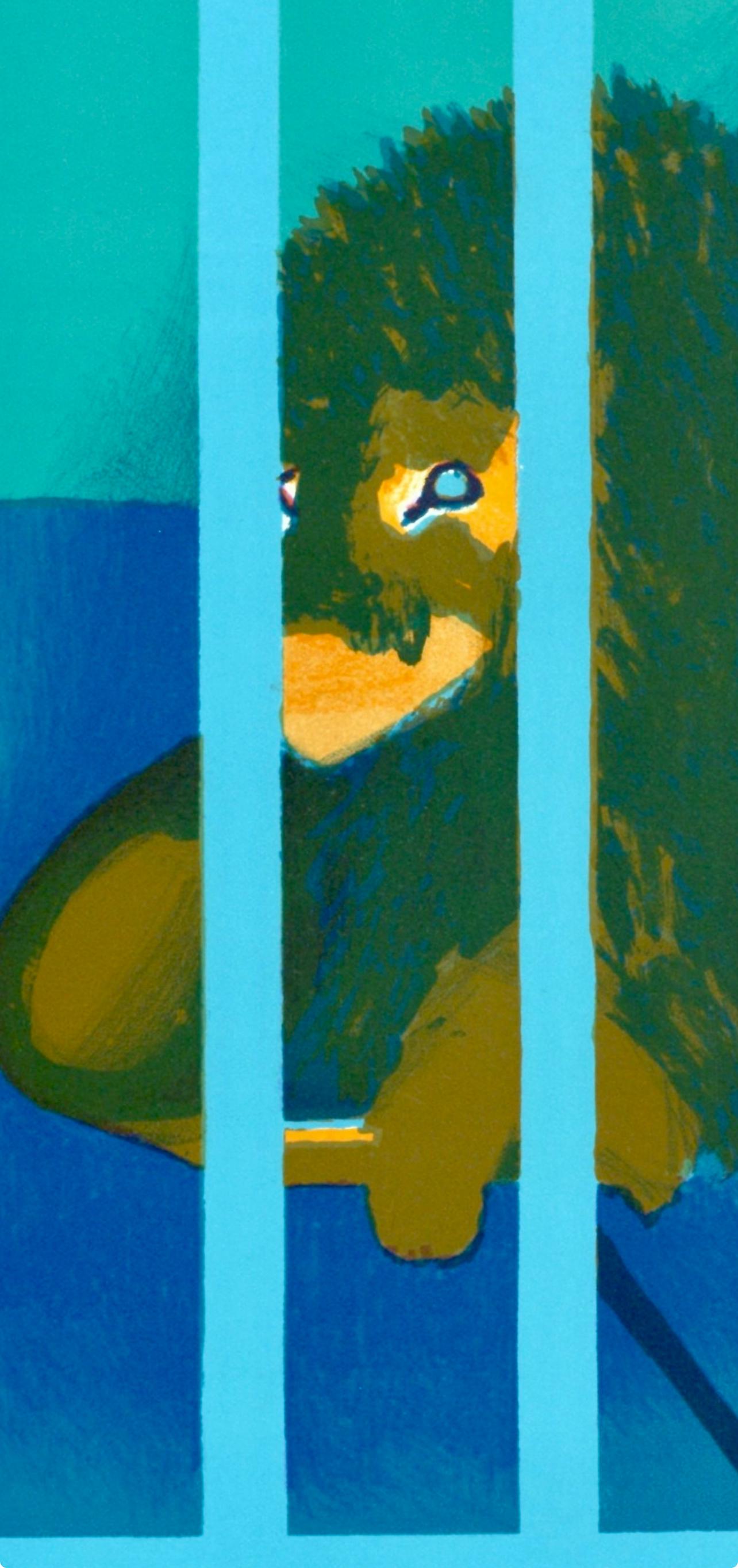 Gilles Aillaud, Composition, Variations sur l'imaginaire, Limited Edition Lithograph