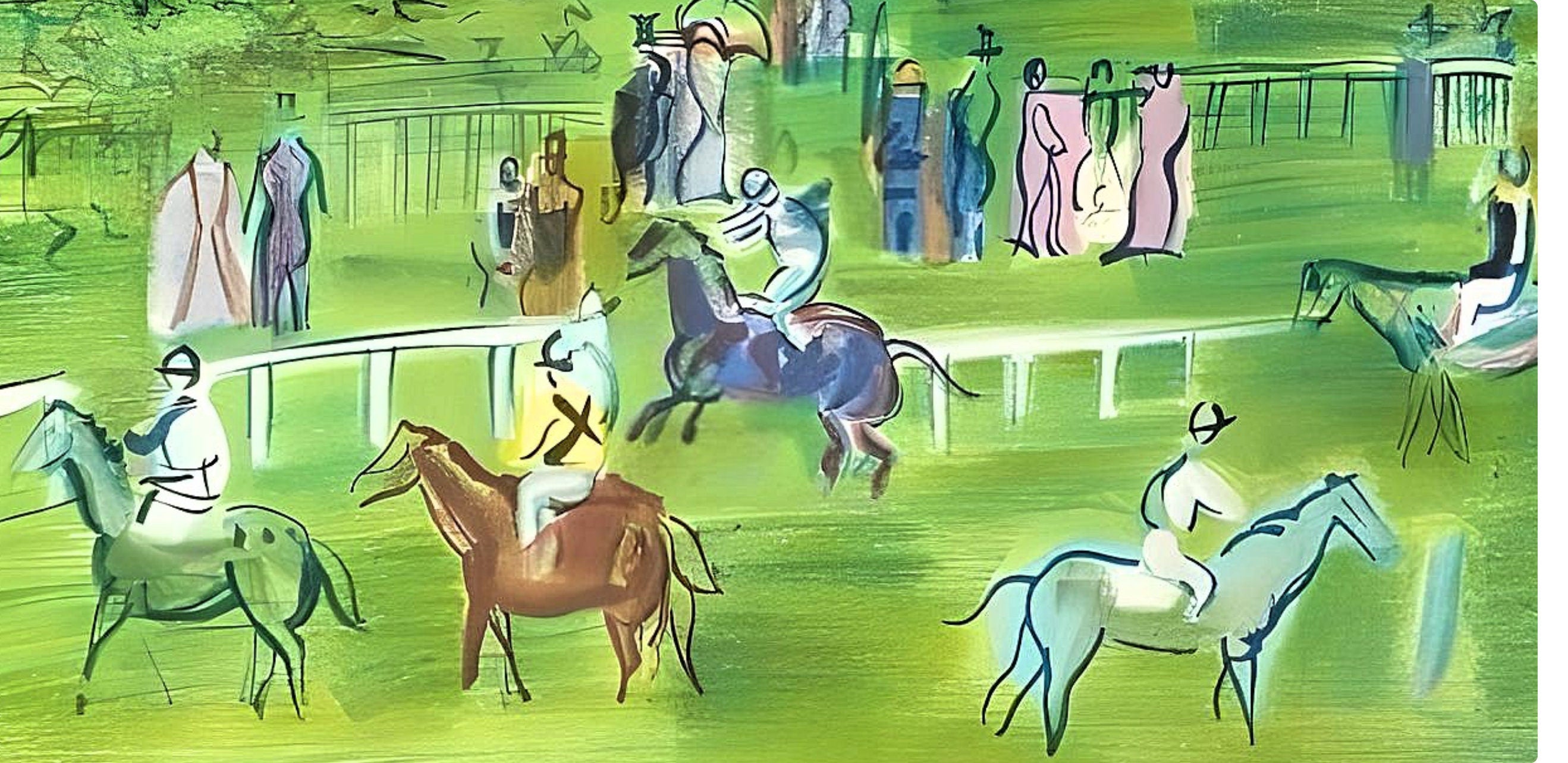 Raoul Dufy, Ascot, Raoul Dufy, Collection Pierre Lévy, Limited Edition Lithograph