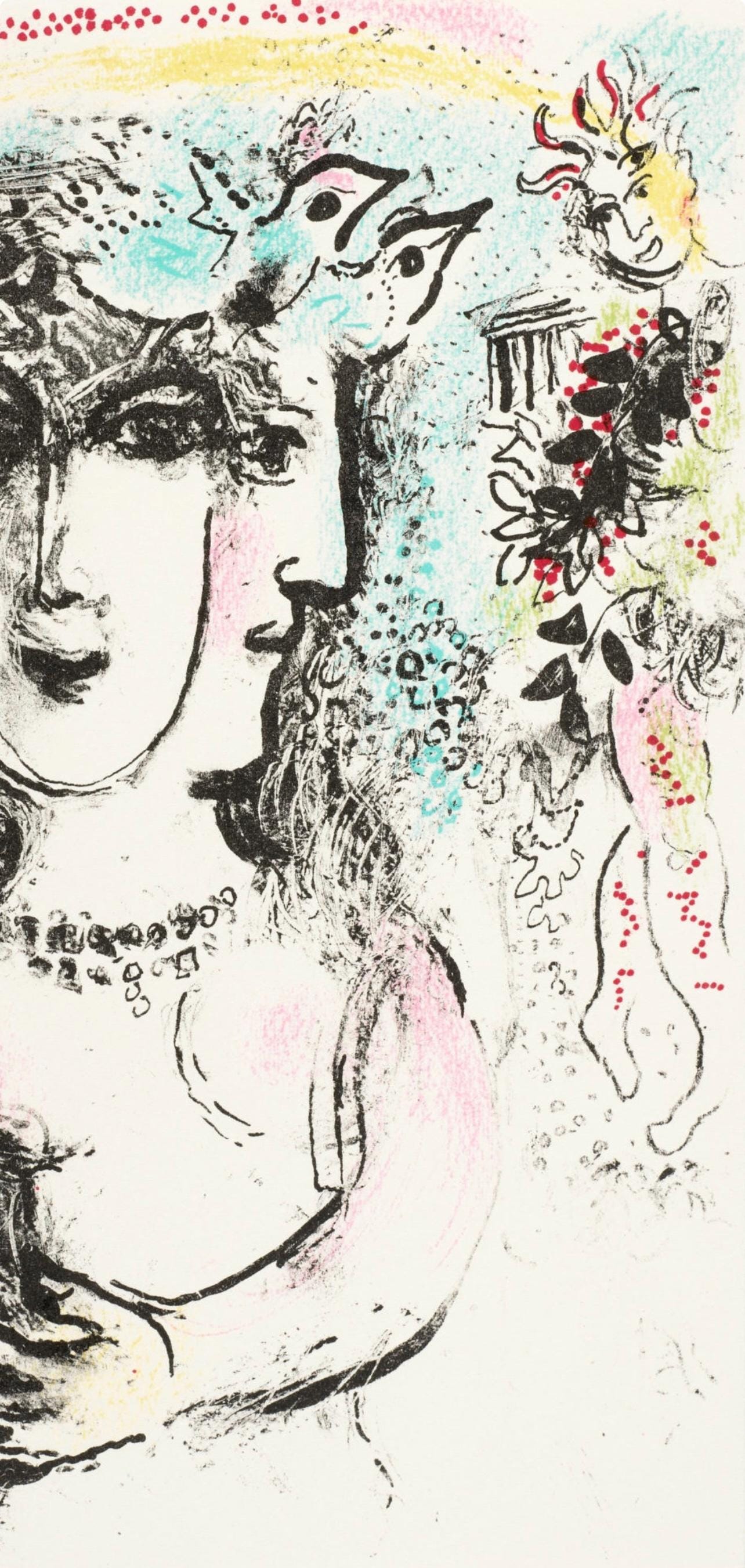 Marc Chagall, Composition (Mourlot 668-677), La Féerie et Le Royaume, Limited Edition Lithograph