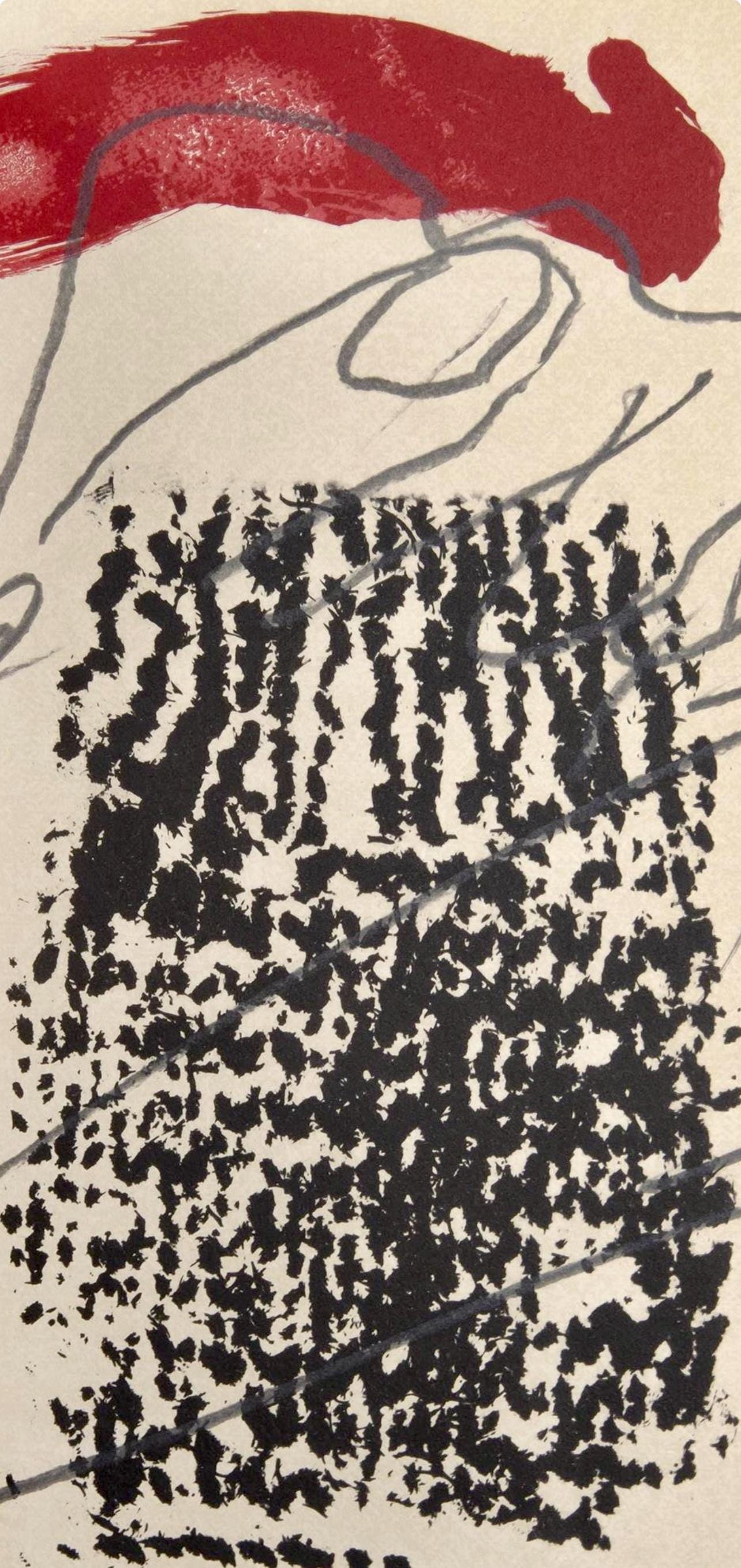 Antoni Tàpies, Composition, Ediciones Polígrafa, Redfern Gallery, Limited Edition Lithograph