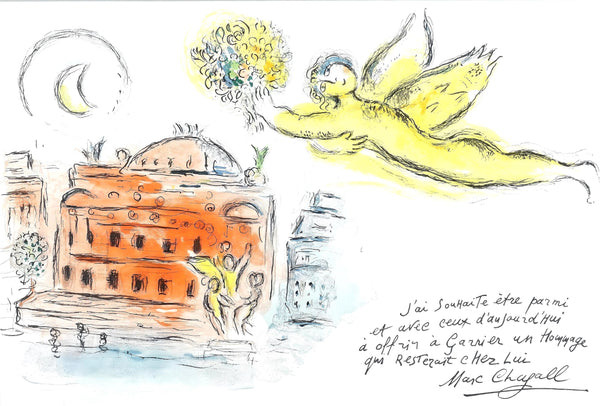 Marc Chagall, Composition (Cramer 61), Le Plafond de l'Opéra de Paris, Limited Edition Lithograph