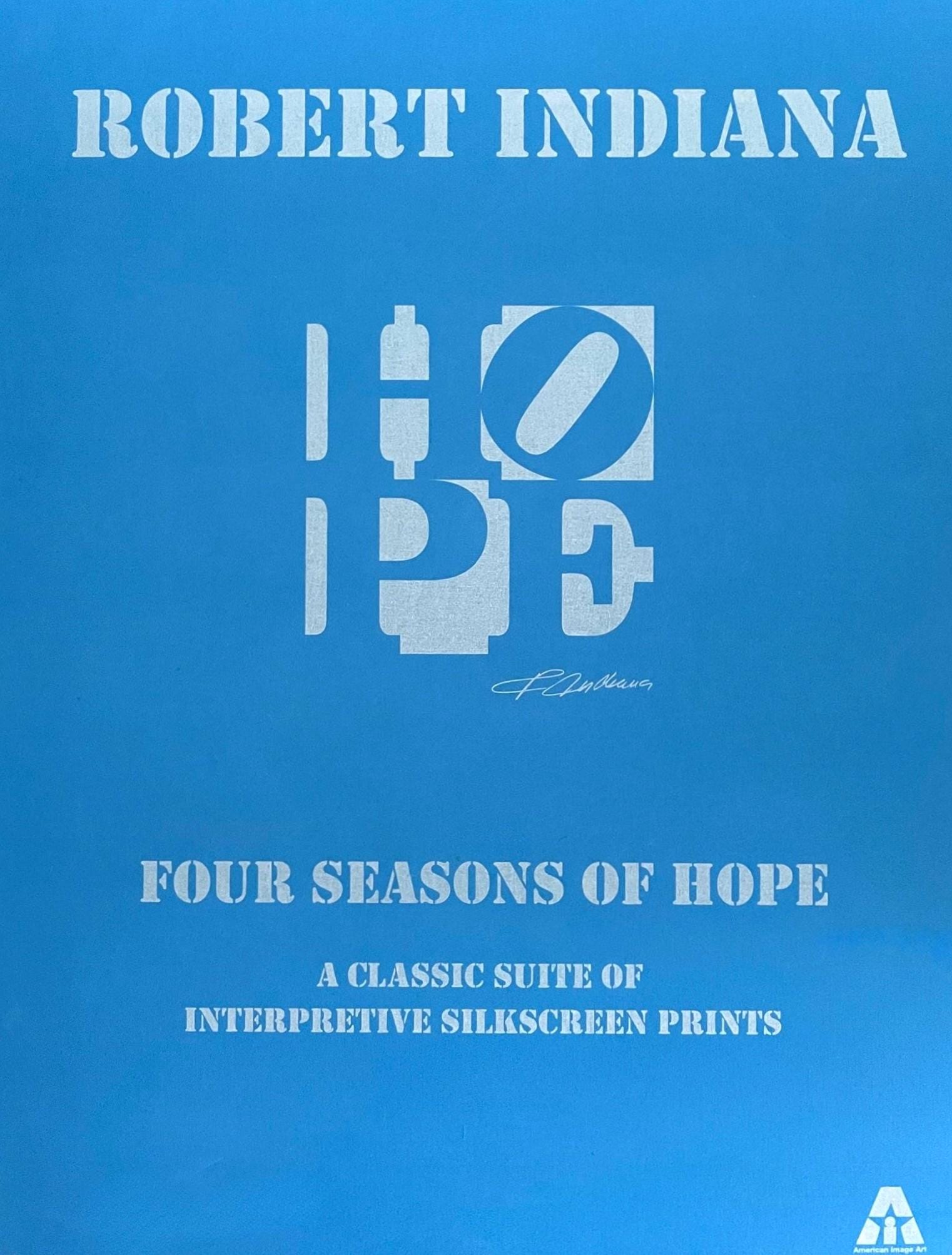 Robert Indiana, Autumn, HOPE, Four Seasons of HOPE, Limited Edition Silkscreen