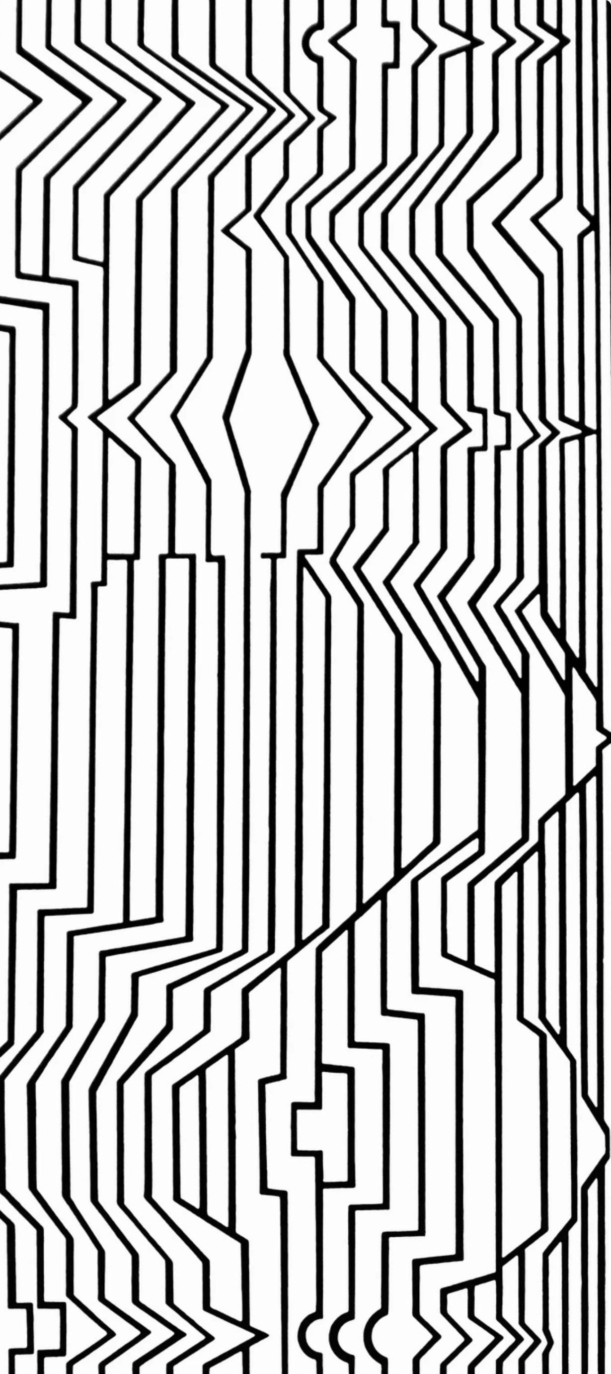 Victor Vasarely, Composition, Ondulatoires, Limited Edition Héliogravure