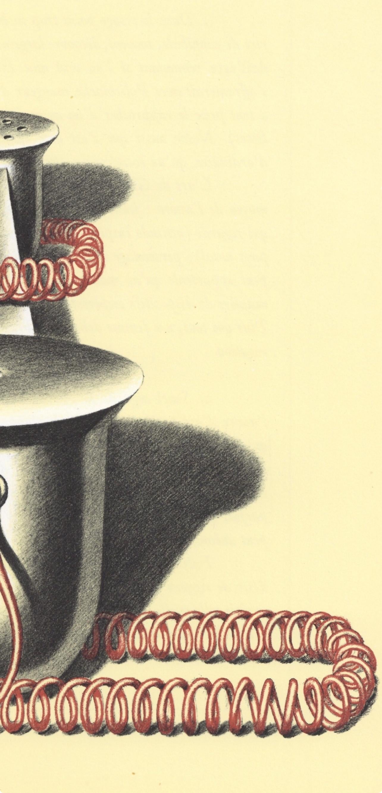 Konrad Klapheck, Composition, Hommage à Aimé et Marguerite Maeght, Derrière le miroir, Limited Edition Lithograph