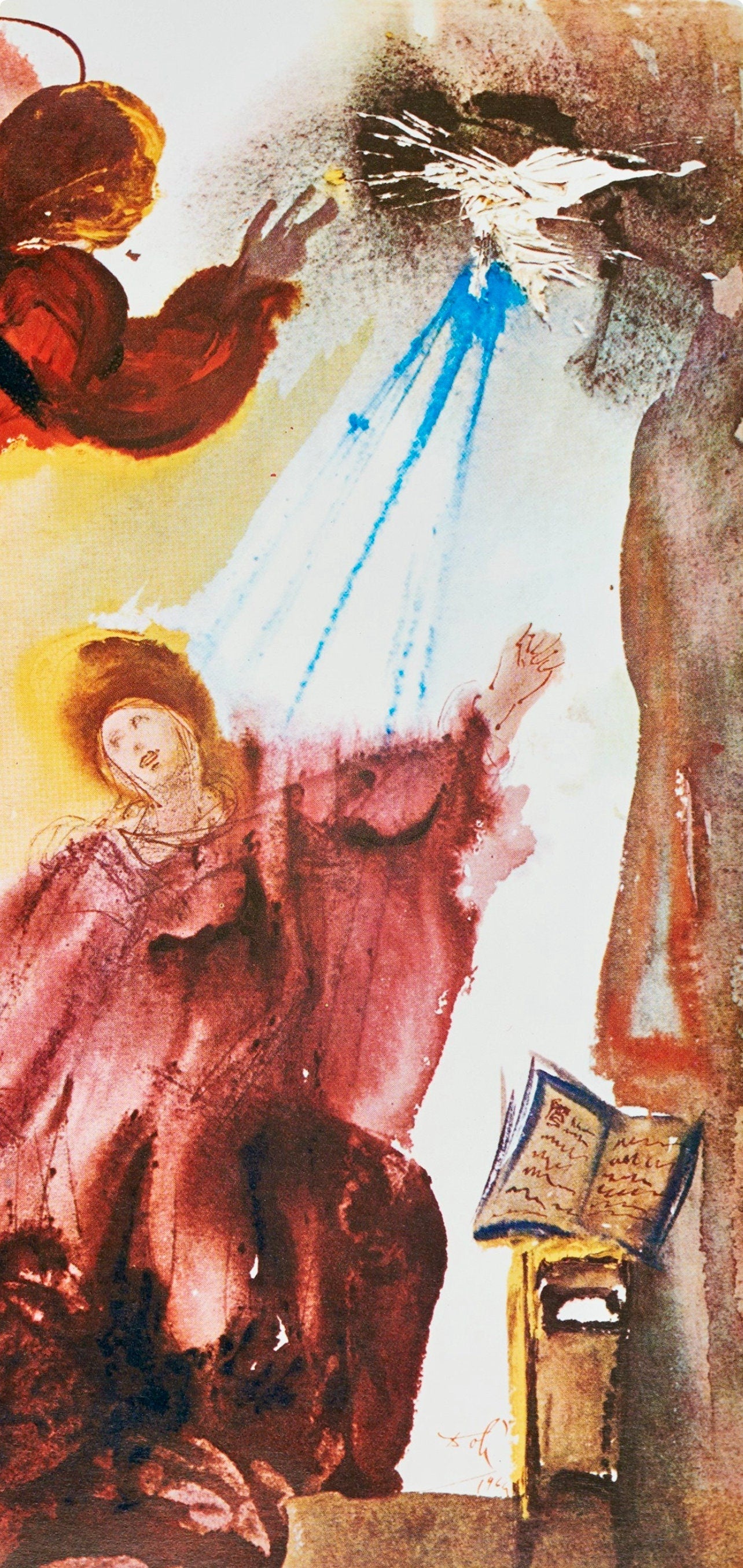 Salvador Dali, Composition (Michler/Löpsinger 1600; Field 69-3), Biblia Sacra, Limited Edition Lithograph