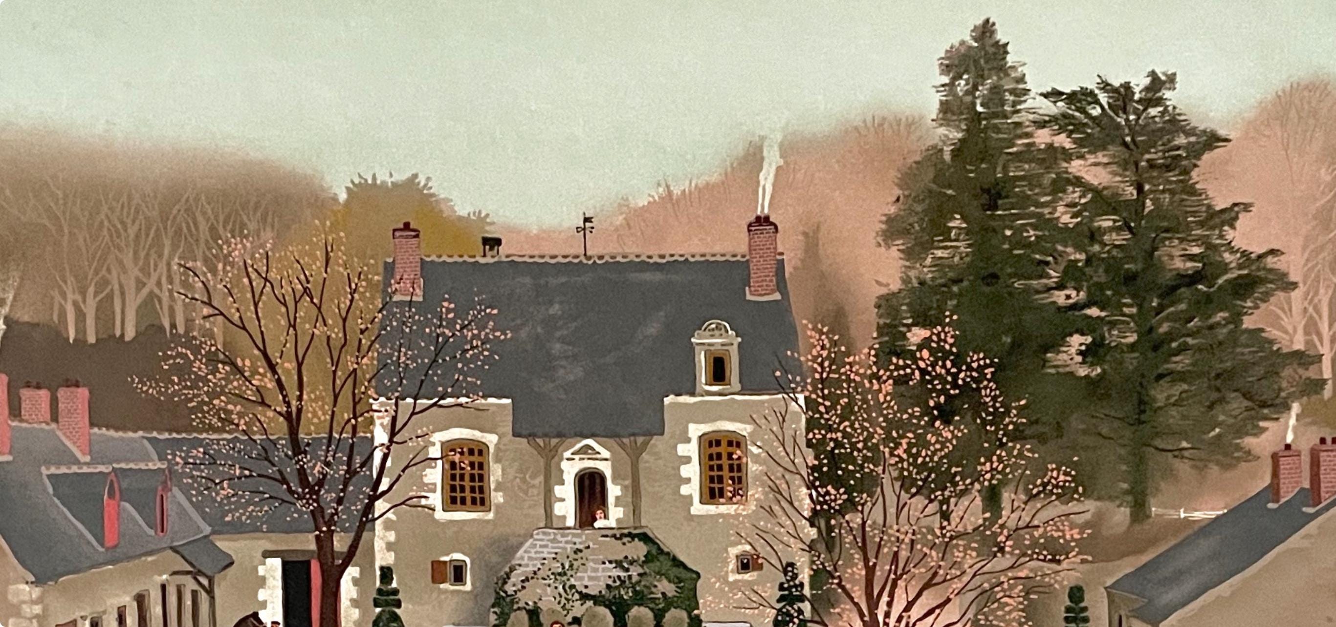 Michel Delacroix, La Sortie du Chenil, Limited Edition Lithograph