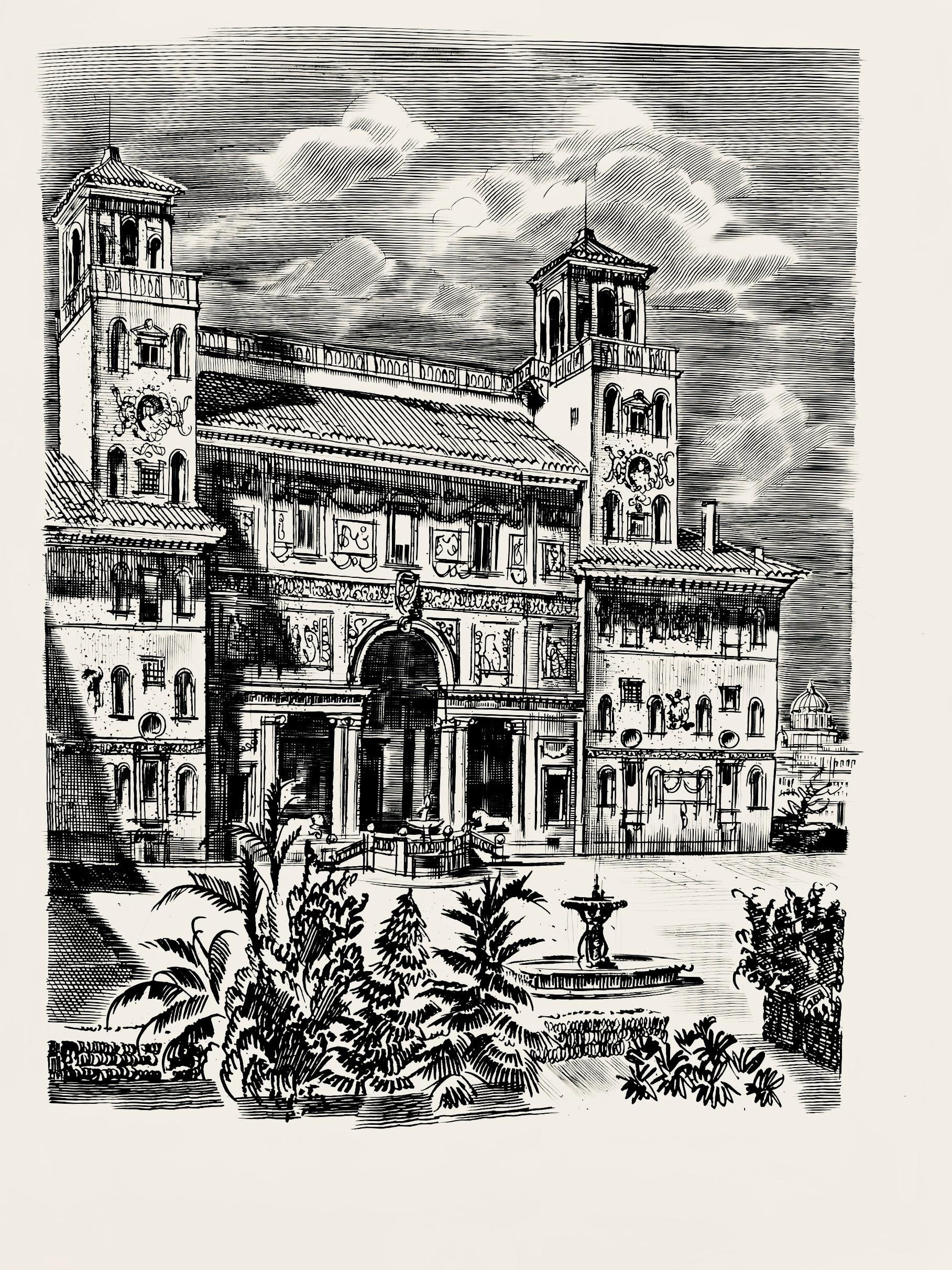 Albert Decaris, Composition, Portrait de A. Decaris, Limited Edition Engraving