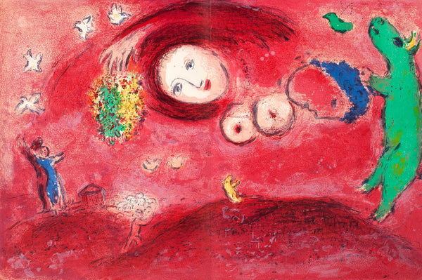 Marc Chagall, Printemps au Pré, Daphnis et Chloé, Limited Edition Héliogravure