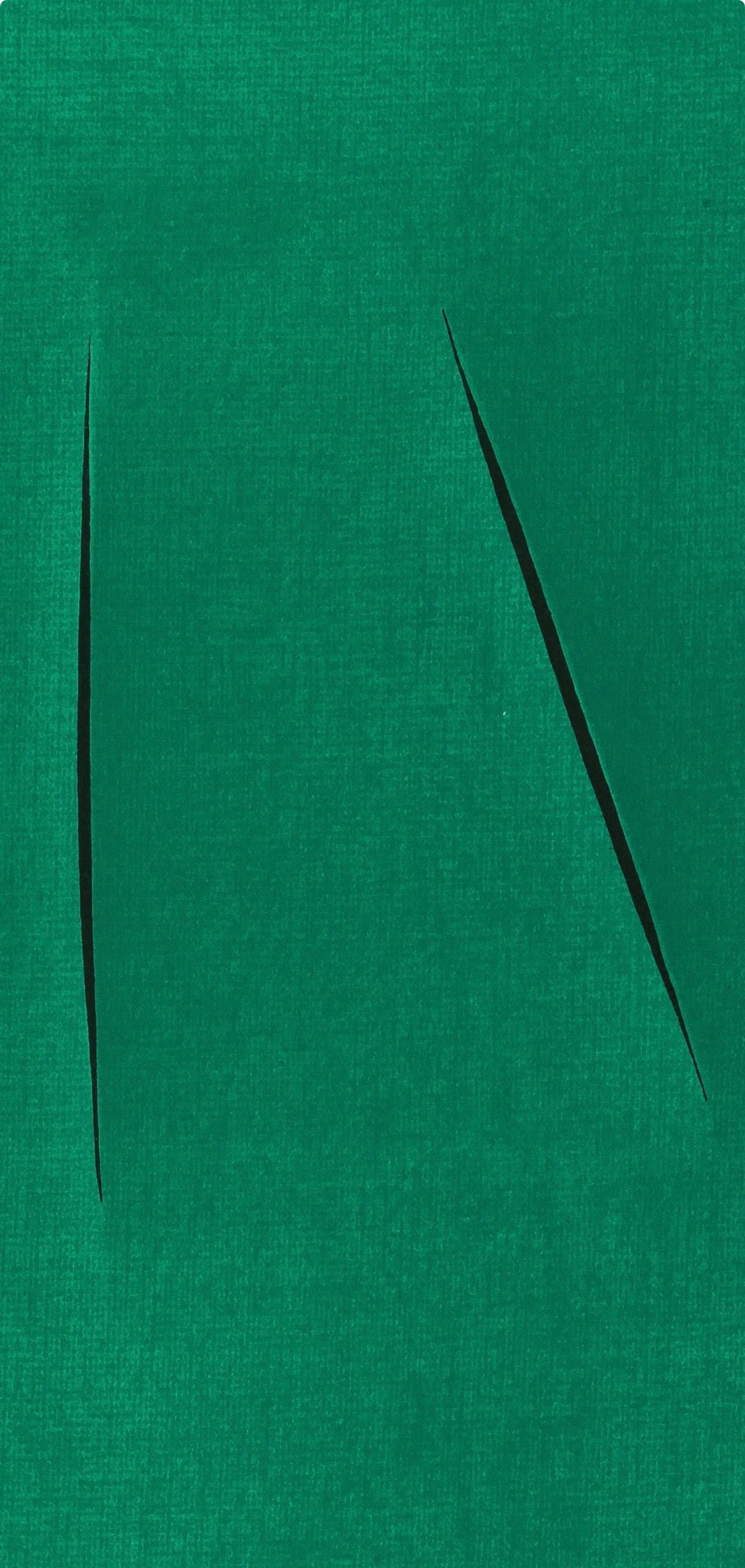 Lucio Fontana, Composition, XXe siècle, Limited Edition Lithograph