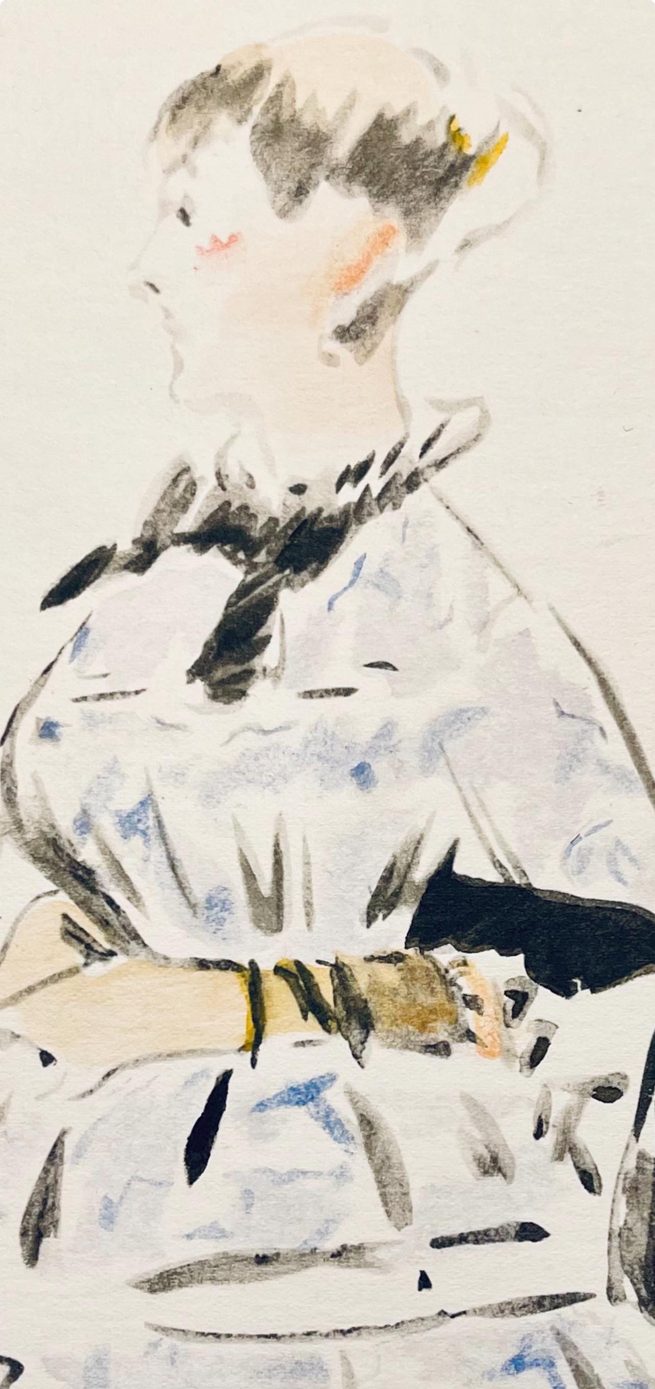 Édouard Manet, Composition, Édouard Manet, Letters with Aquarelles, Limited Edition Lithograph