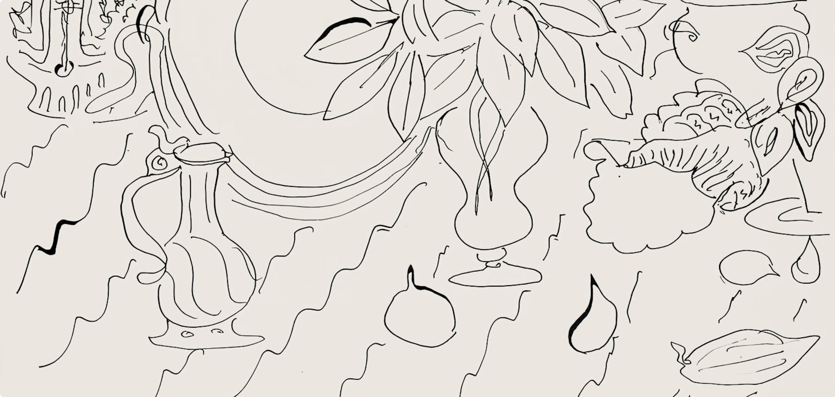 Henri Matisse, Série G, var. 3 (Duthuit 9), Henri Matisse, Dessins, Thèmes et variations, Limited Edition Lithograph