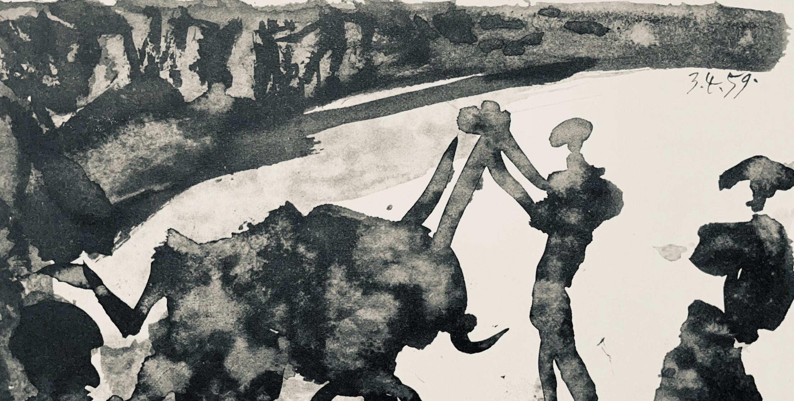 Pablo Picasso, Composition (Bloch 1276; Czwiklitzer 23), Toros y Toreros, Limited Edition Lithograph