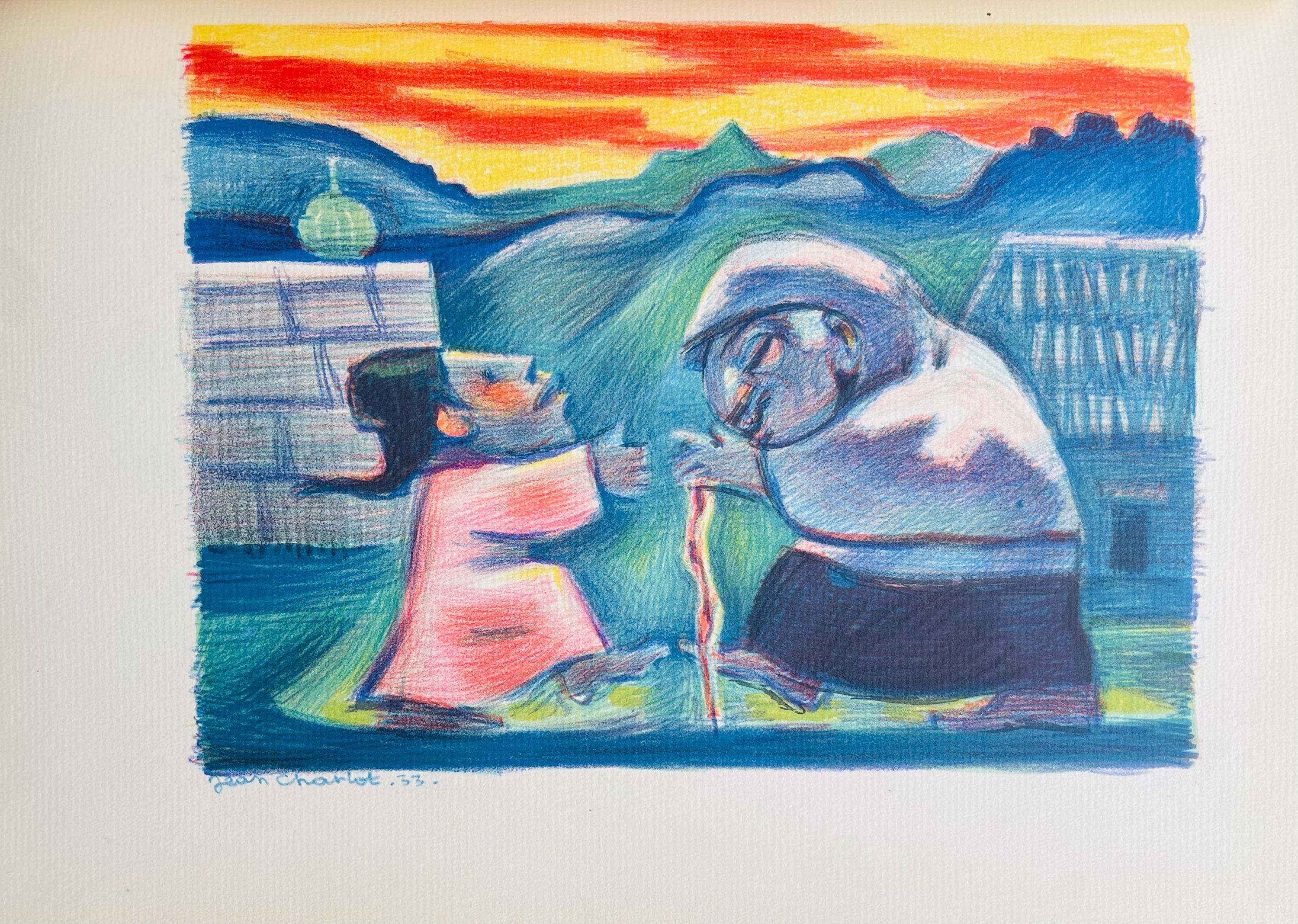 Jean Charlot, Composition, Limited Edition Lithograph