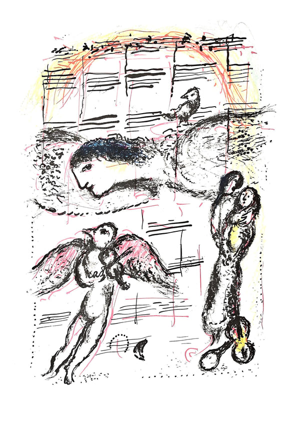 Marc Chagall, Composition (Mourlot 668-677), La Féerie et Le Royaume, Limited Edition Lithograph