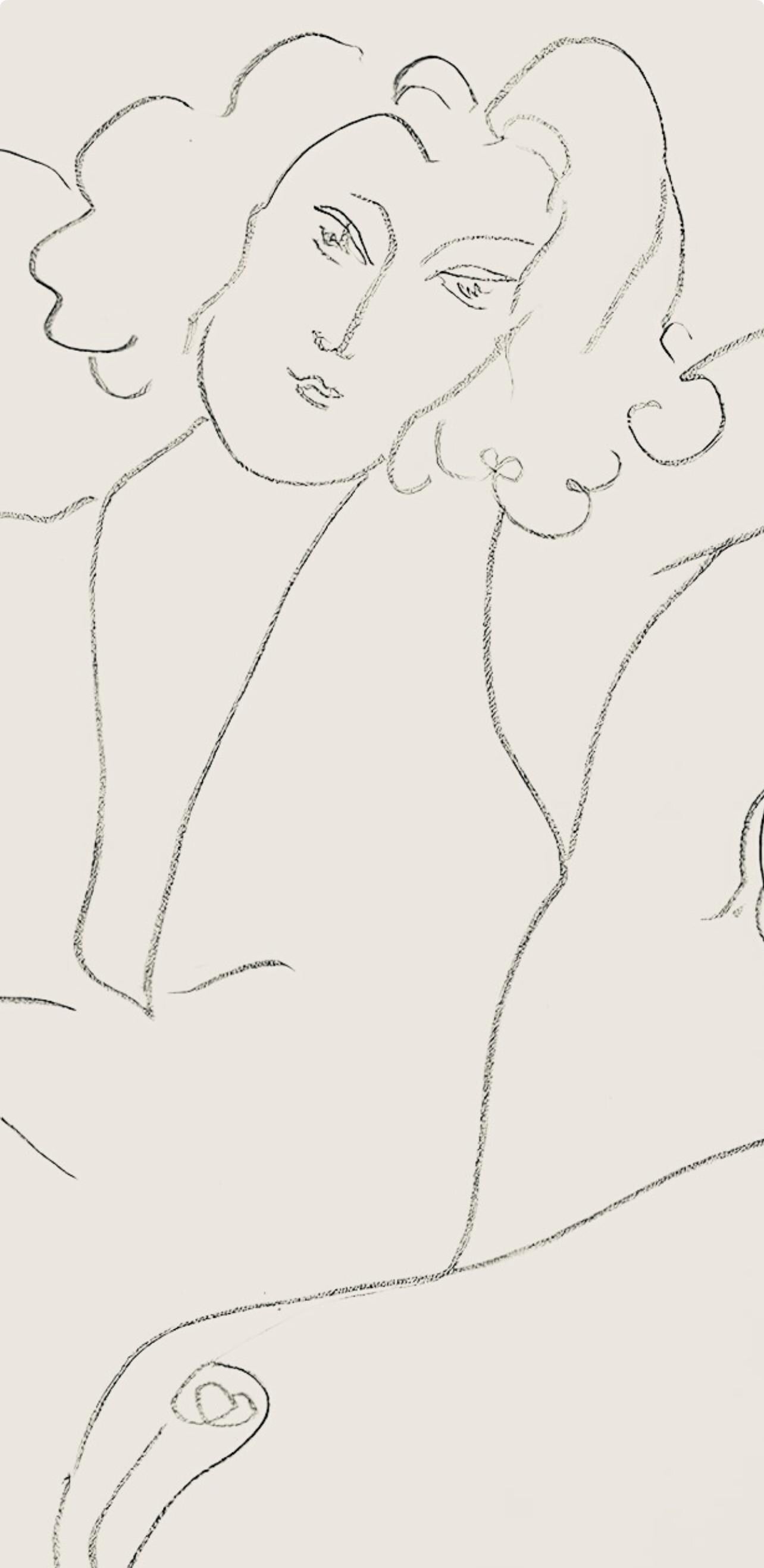 Henri Matisse, Série B, var. 4 (Duthuit 9), Henri Matisse, Dessins, Thèmes et variations, Limited Edition Lithograph