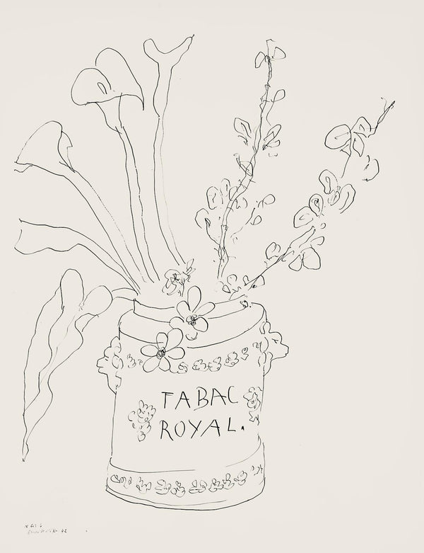 Henri Matisse, Série N Gc'S, var. 4 (Duthuit 9), Henri Matisse, Dessins, Thèmes et variations, Limited Edition Lithograph