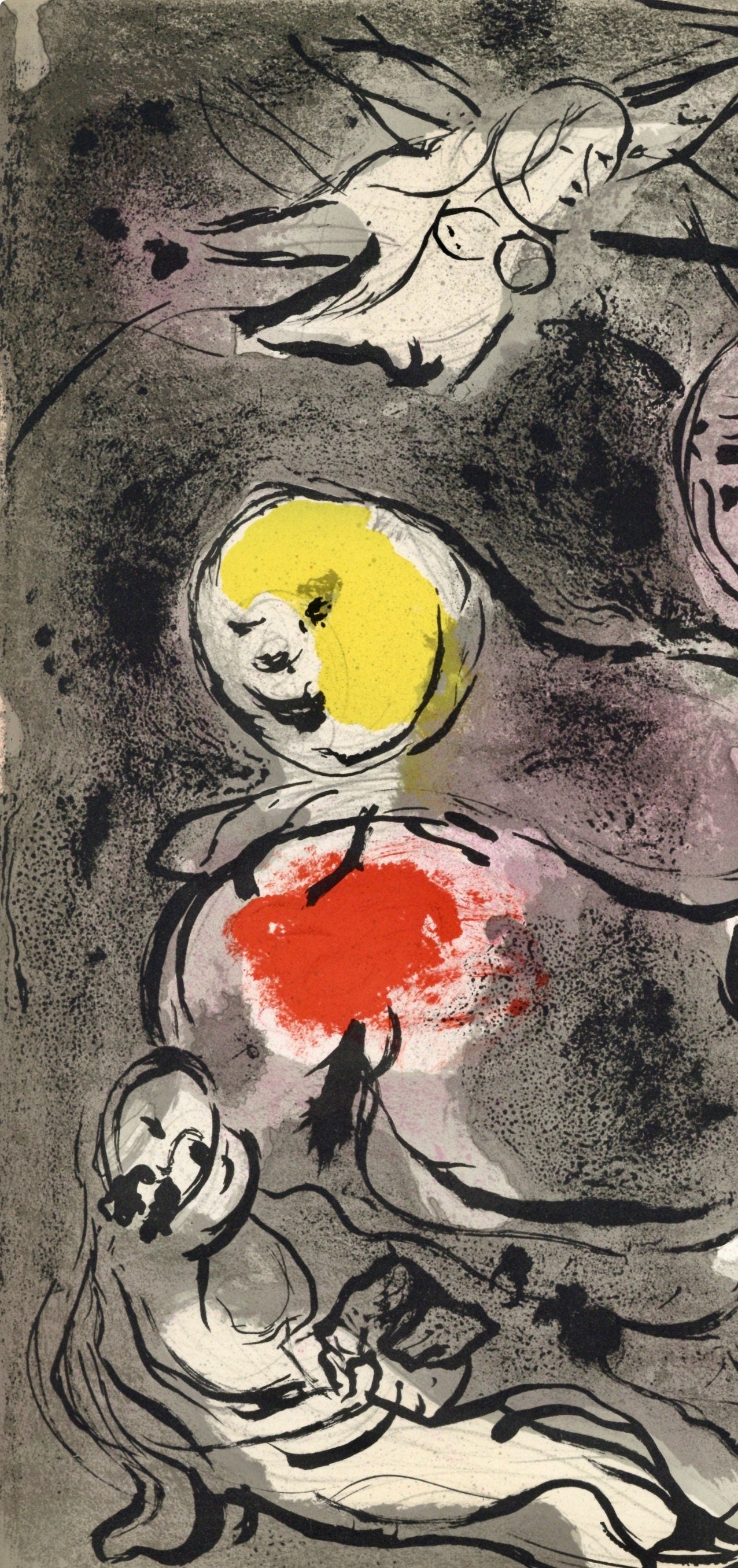 Marc Chagall, Daniel (Mourlot 117-46; Cramer 25), Drawings from the Bible by Marc Chagall, Verve: Revue, Limited Edition Lithograph