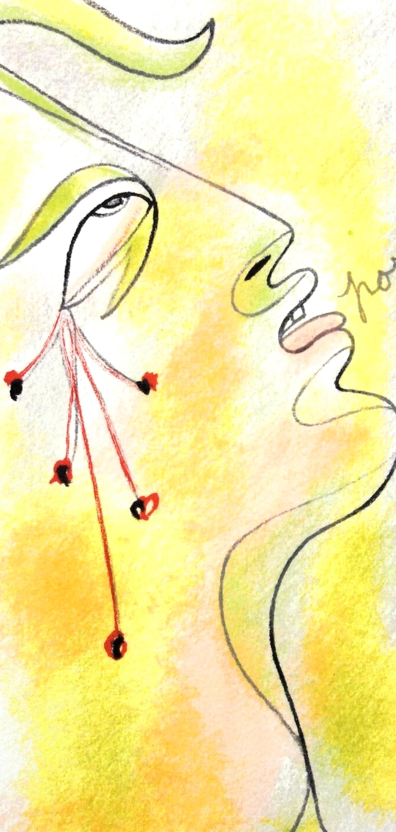 Jean Cocteau, Composition, Taureaux, Limited Edition Lithograph