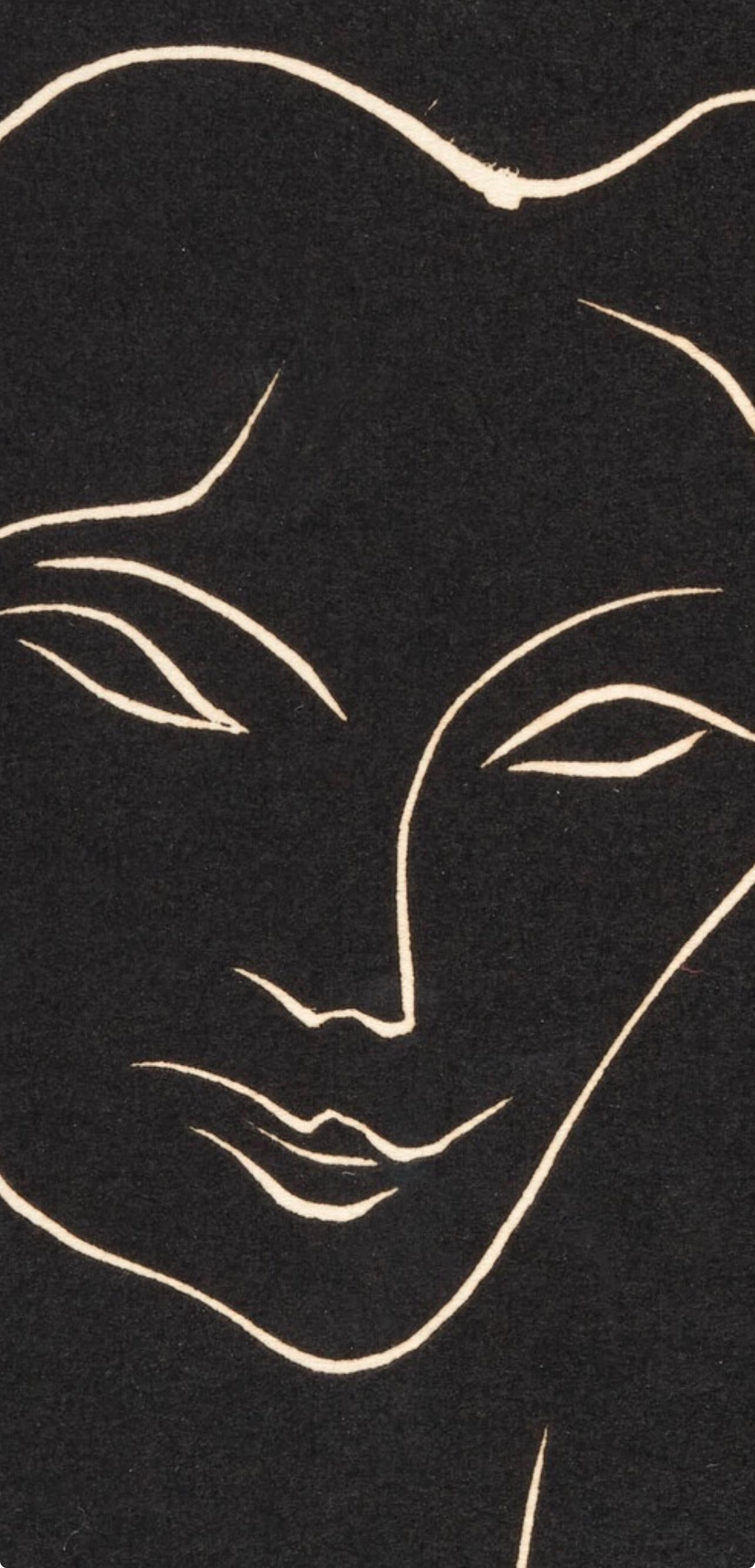 Henri Matisse, Tête de Femme (Duthuit 21), Le Poème pulvérisé, Limited Edition Linocut