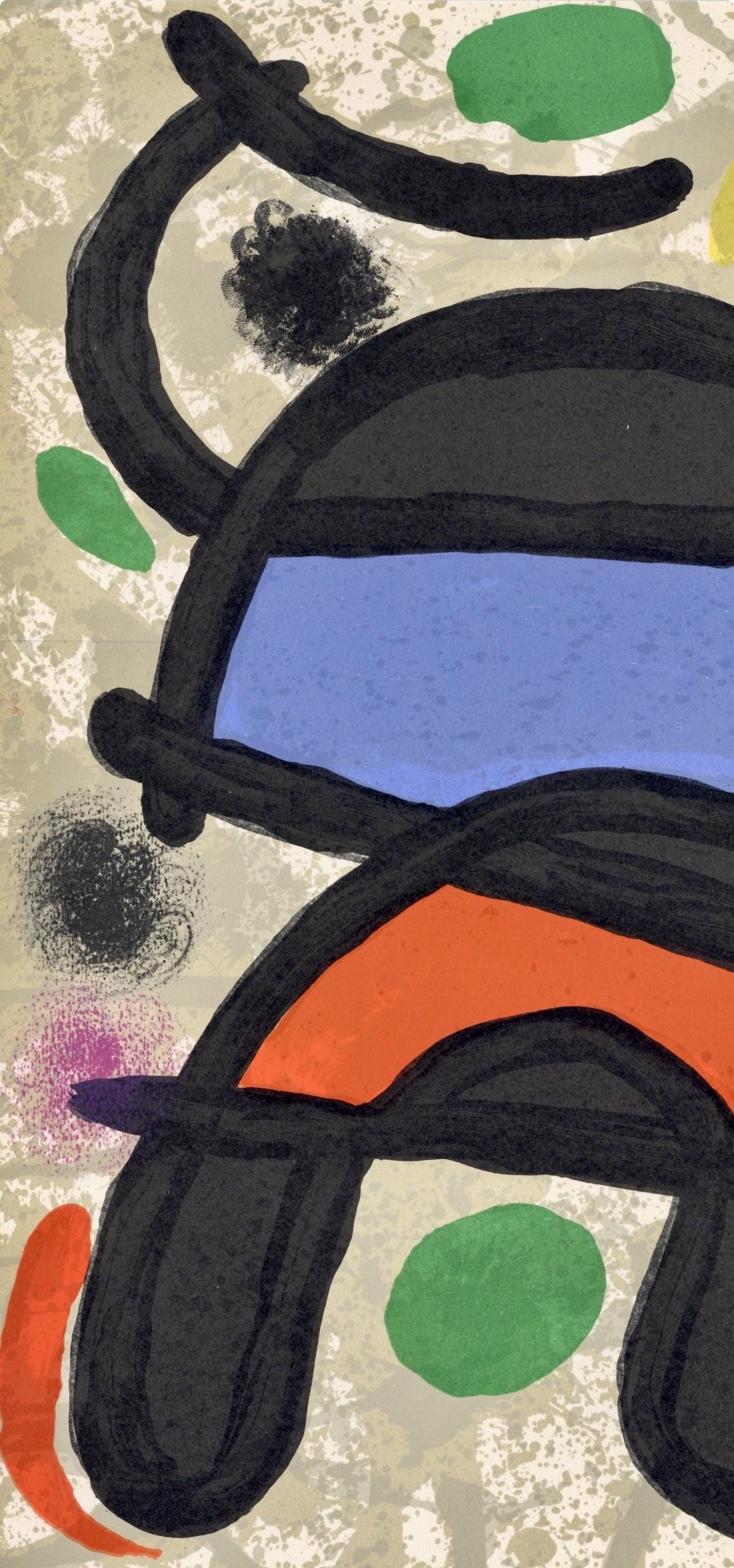 Joan Miró, Composition, Derrière le miroir, Limited Edition Lithograph