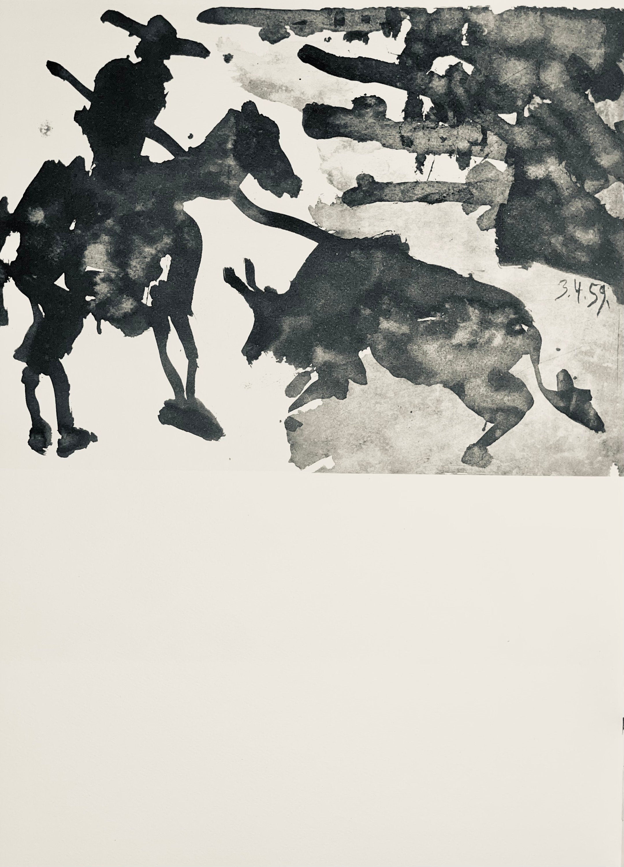 Pablo Picasso, Composition (Bloch 1276; Czwiklitzer 23), Toros y Toreros, Limited Edition Lithograph