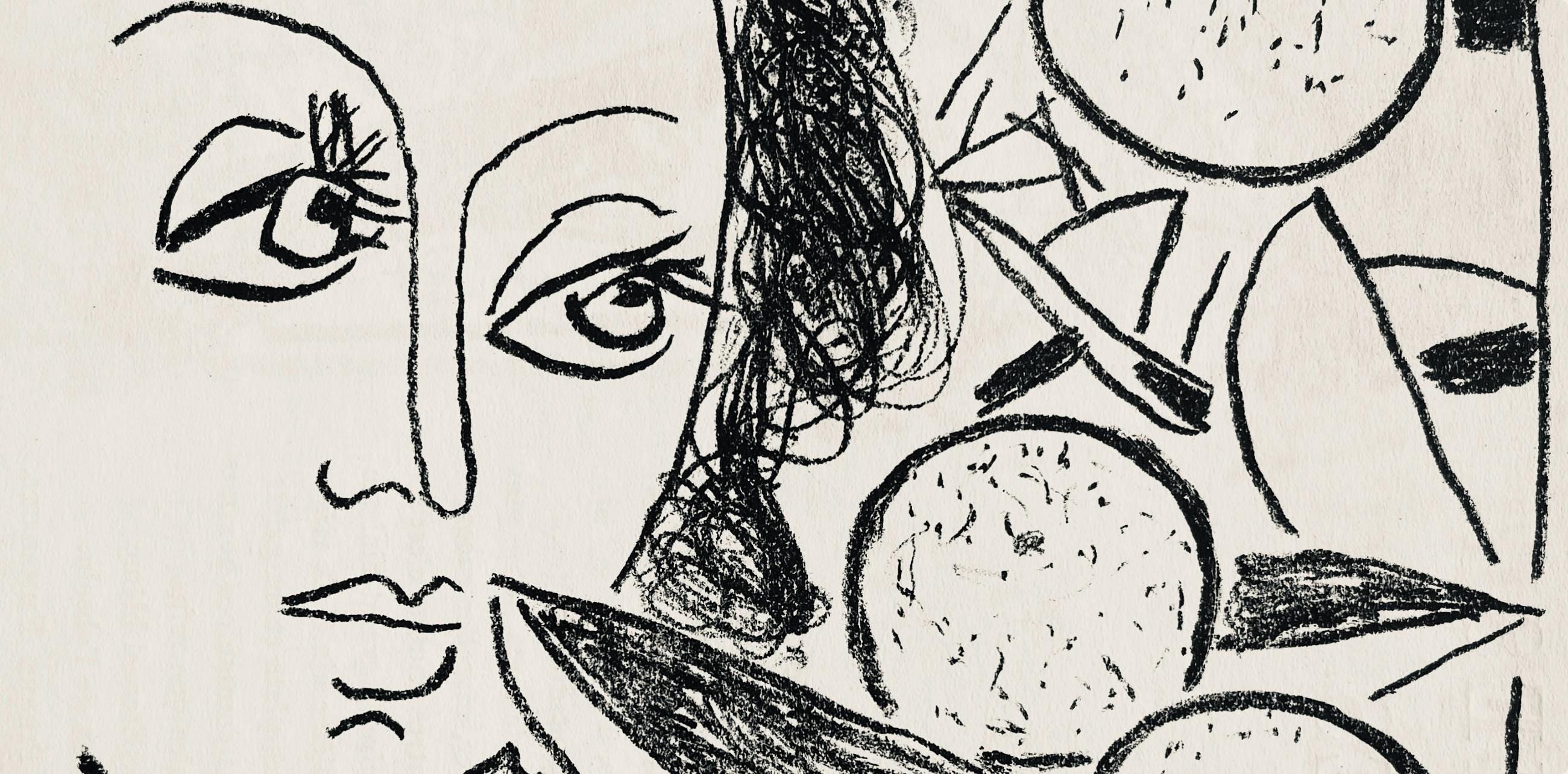 André Marchand, Composition, pierre ã feu provence noire, Limited Edition Lithograph