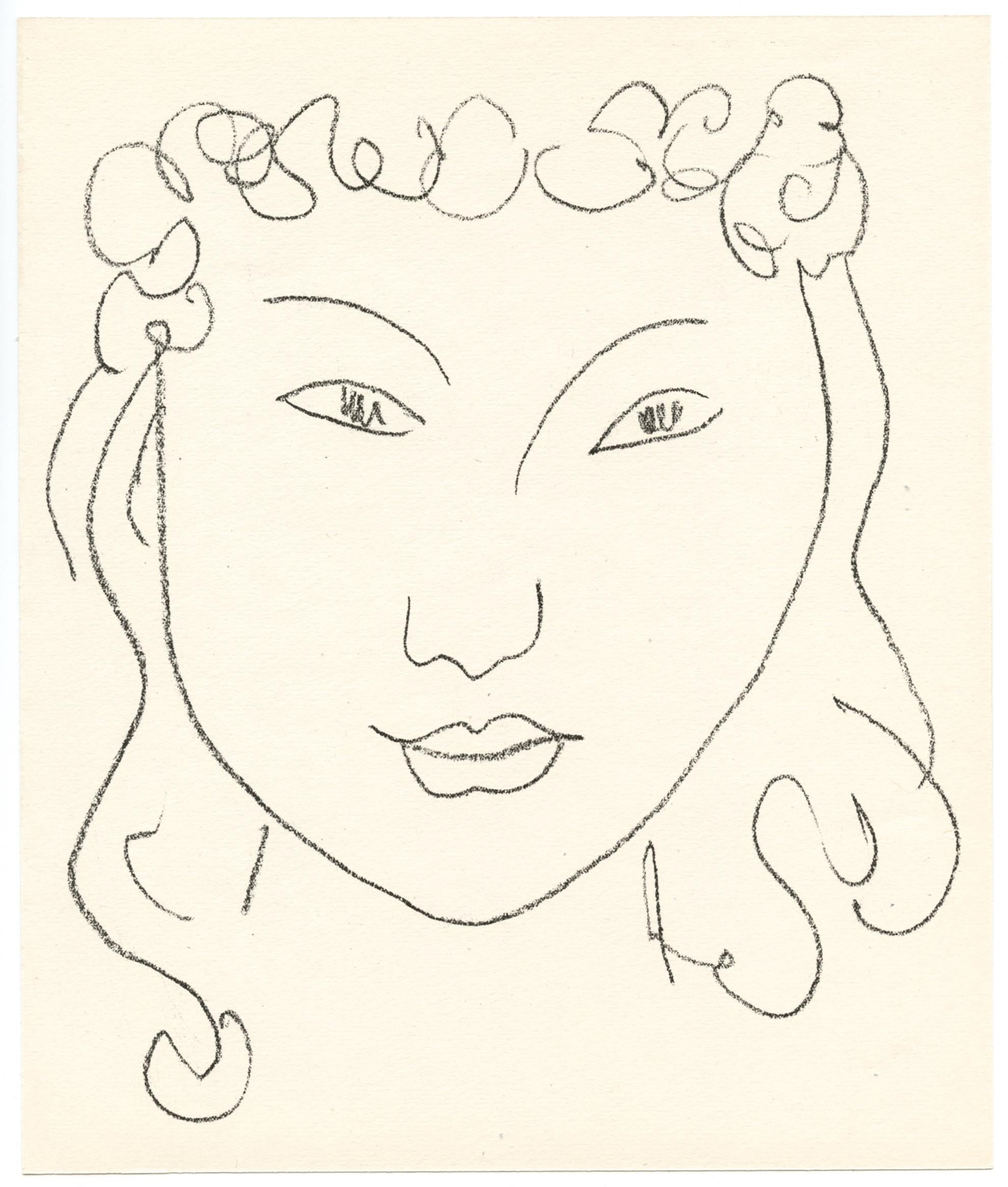 Henri Matisse, Composition (Duthuit No. 17), Pierre à feu, Les Miroirs profonds, Limited Edition Lithograph