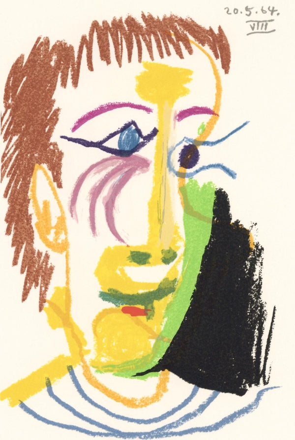 Pablo Picasso, Composition, Le Goût du Bonheur (Cramer 148; Bloch 2013), Limited Edition Mixed Media Lithograph