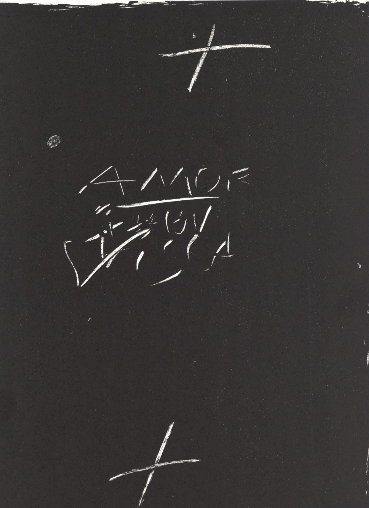 Antoni Tàpies, Composition, Derrière le miroir, Limited Edition Lithograph